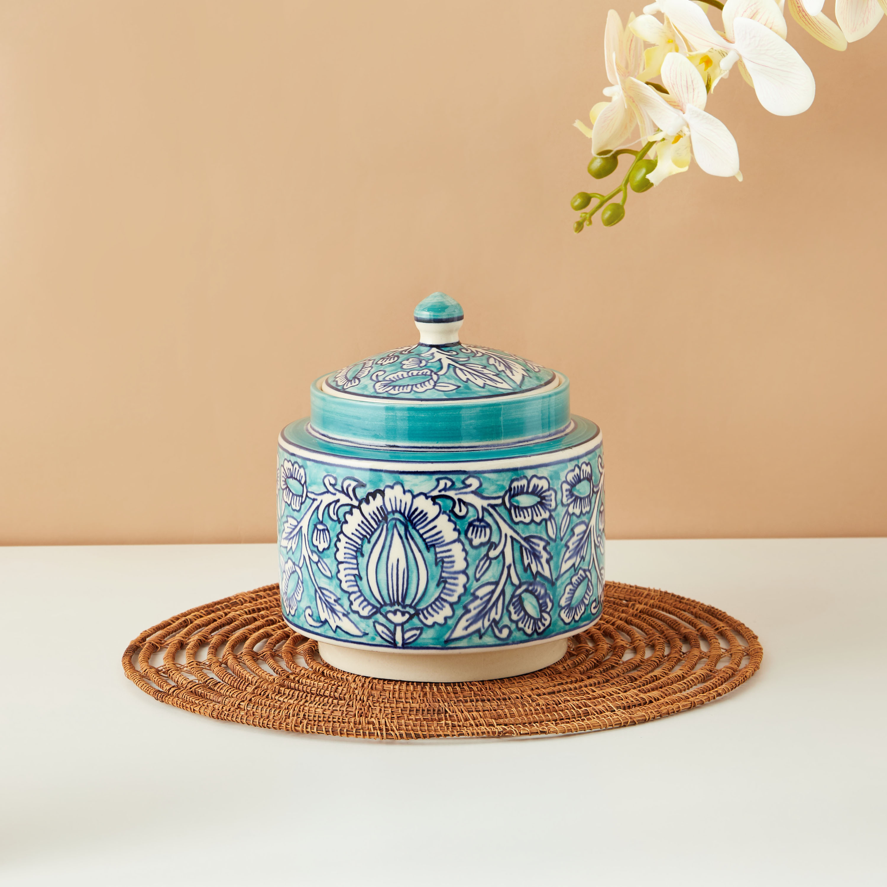 Decorative Ceramic Jar-household-decor-decorativeobjectsandsculptures-image-1