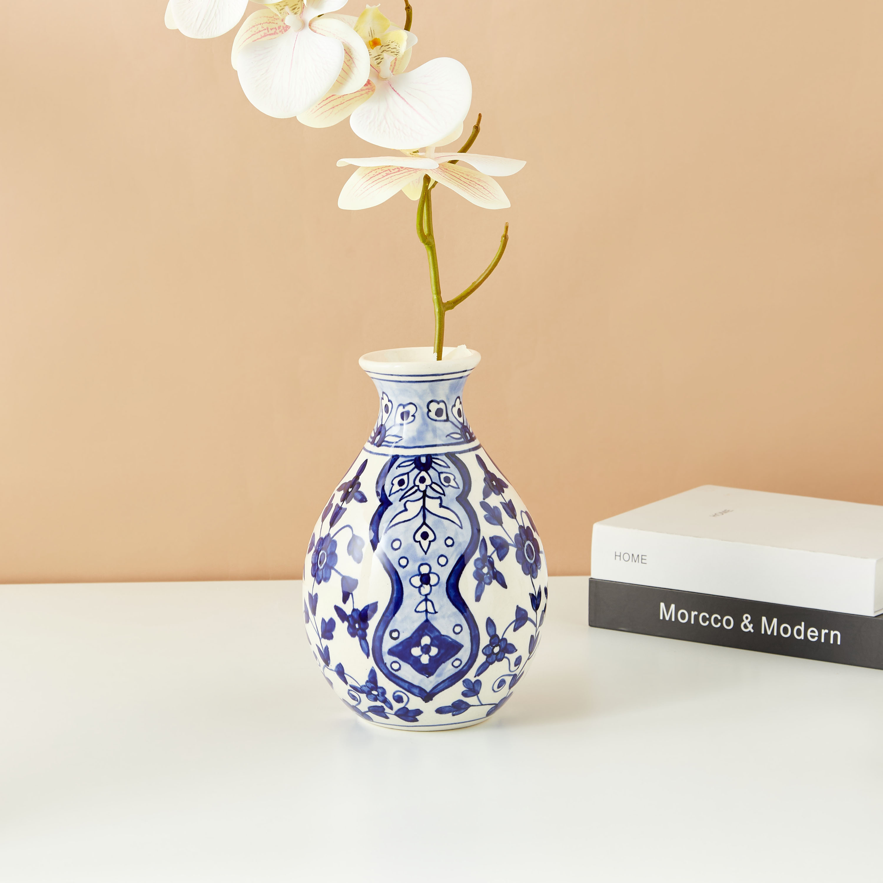 مزهرية سيراميك مزينة-household-decor-vasesandbowls-image-1