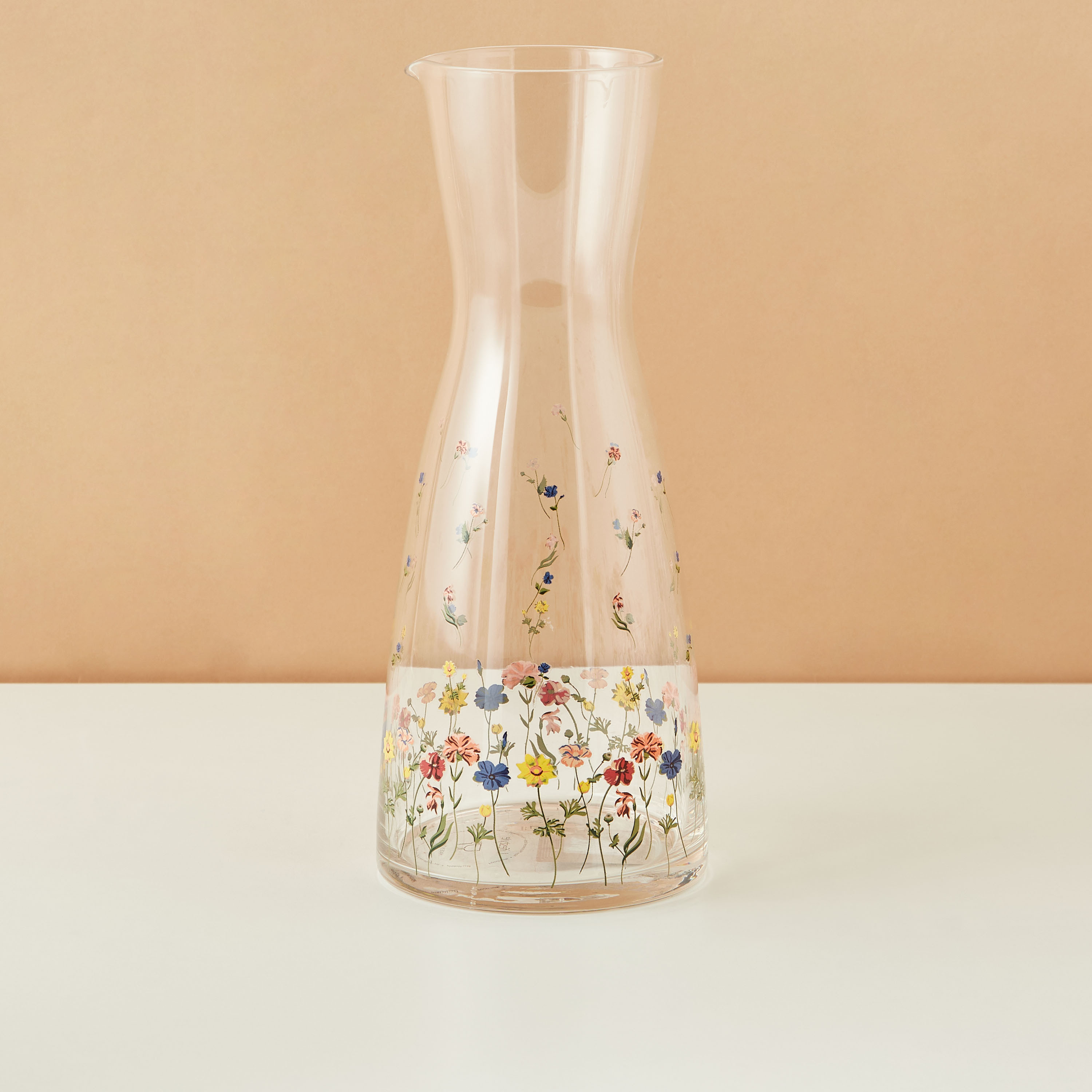Flora Glass Carafe - 1 L-household-dining-drinkserveware-jugsdecantersandcarafes-image-2