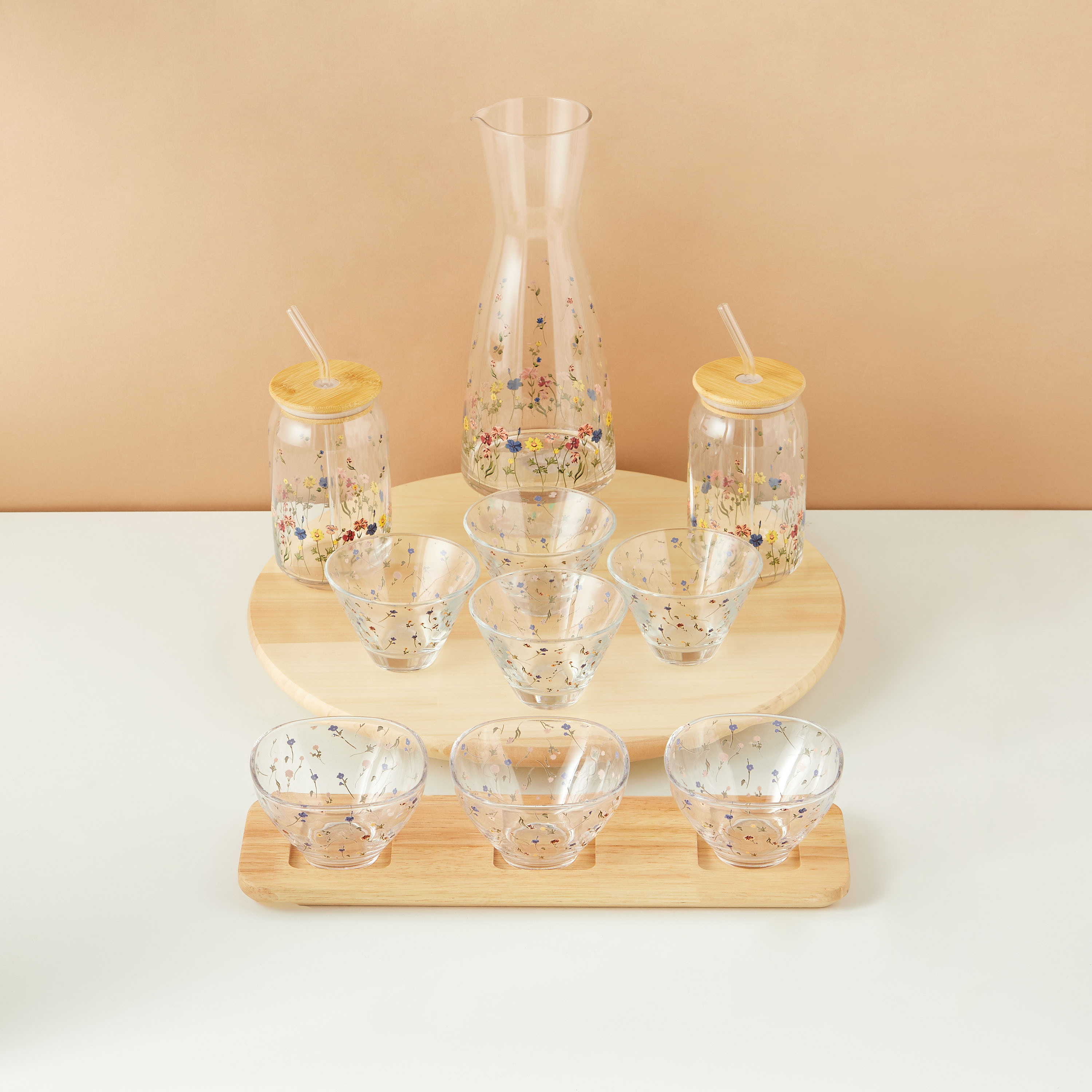 Flora Glass Carafe - 1 L-household-dining-drinkserveware-jugsdecantersandcarafes-image-6
