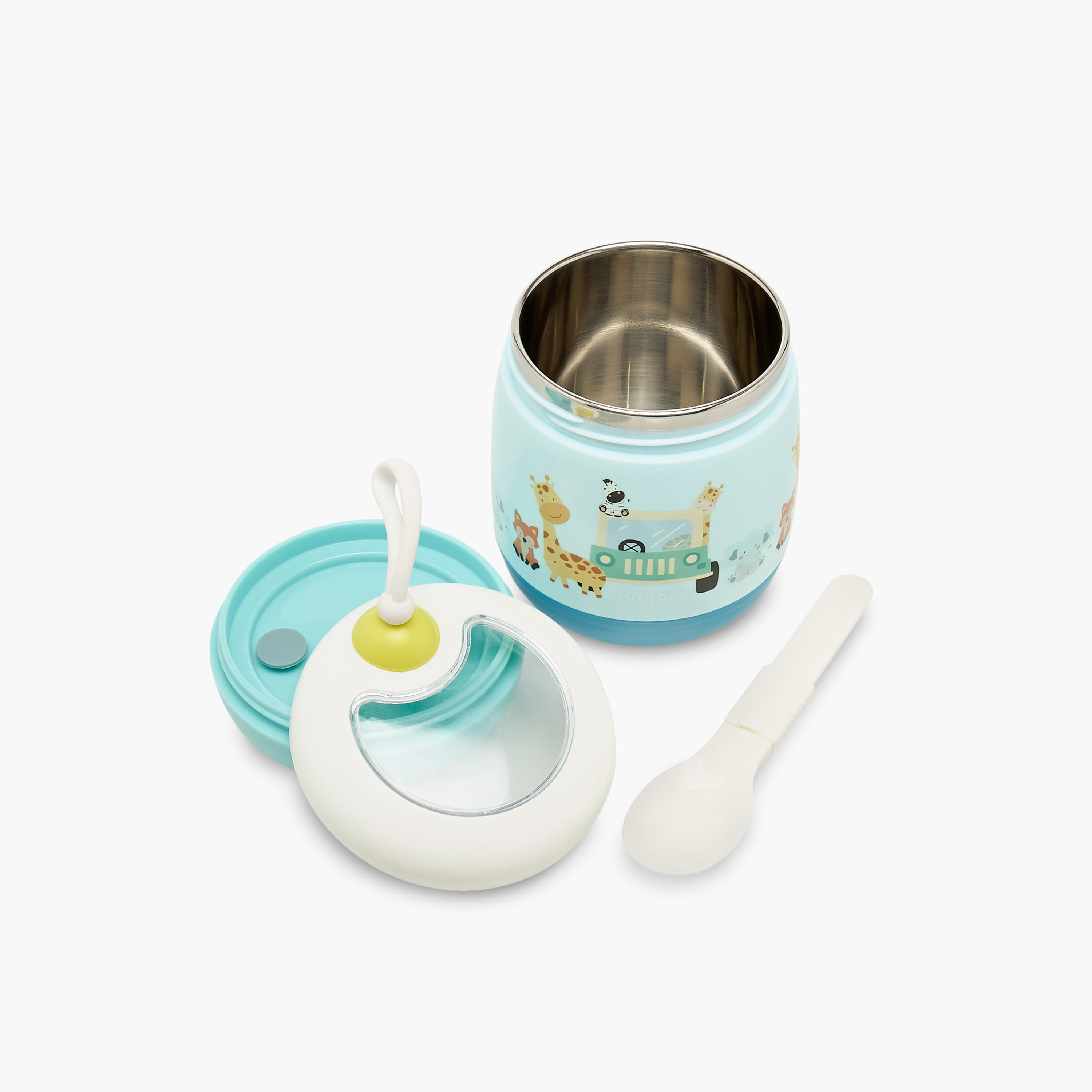 Juniors Mealtime Set with Spoon, Fruit Print-baby-feeding-mealtimeessentials-image-2
