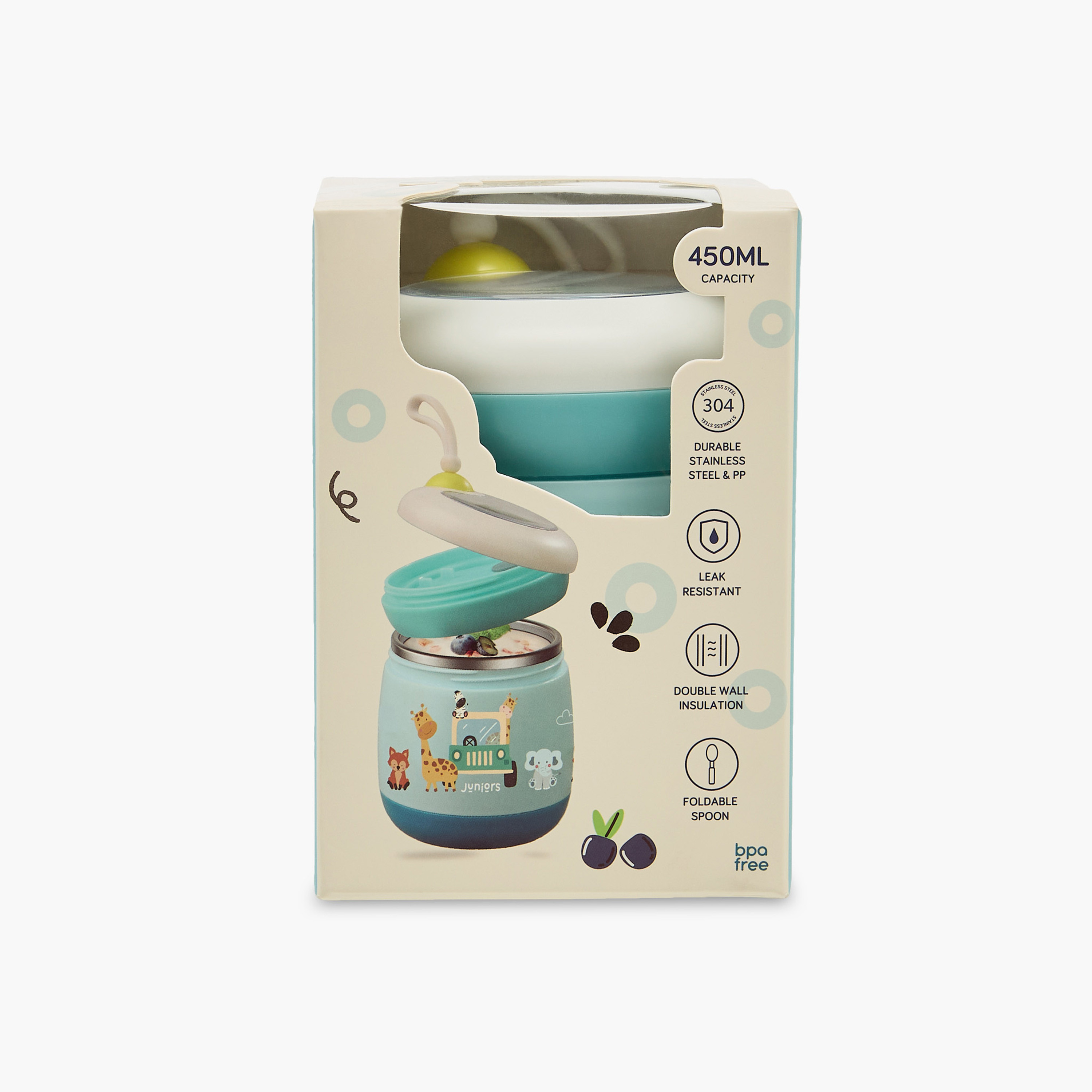 Juniors Mealtime Set with Spoon, Fruit Print-baby-feeding-mealtimeessentials-image-5