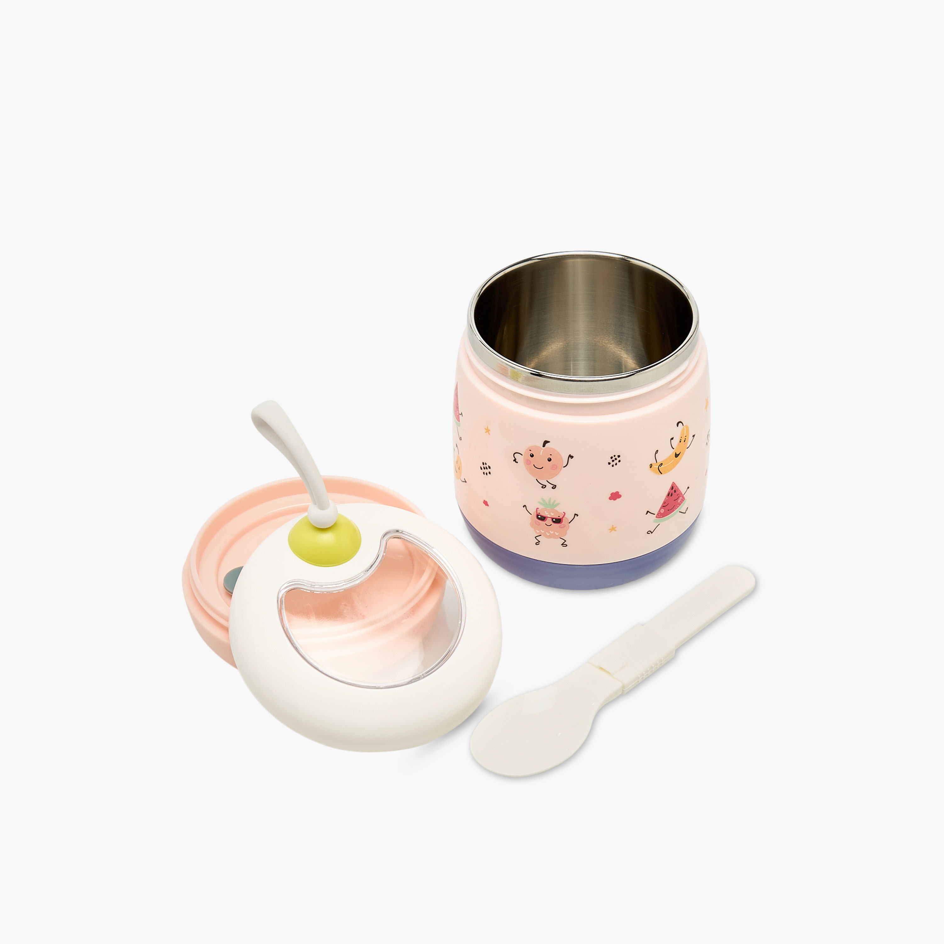 Juniors Mealtime Set with Spoon, Fruit Print-baby-feeding-mealtimeessentials-image-4