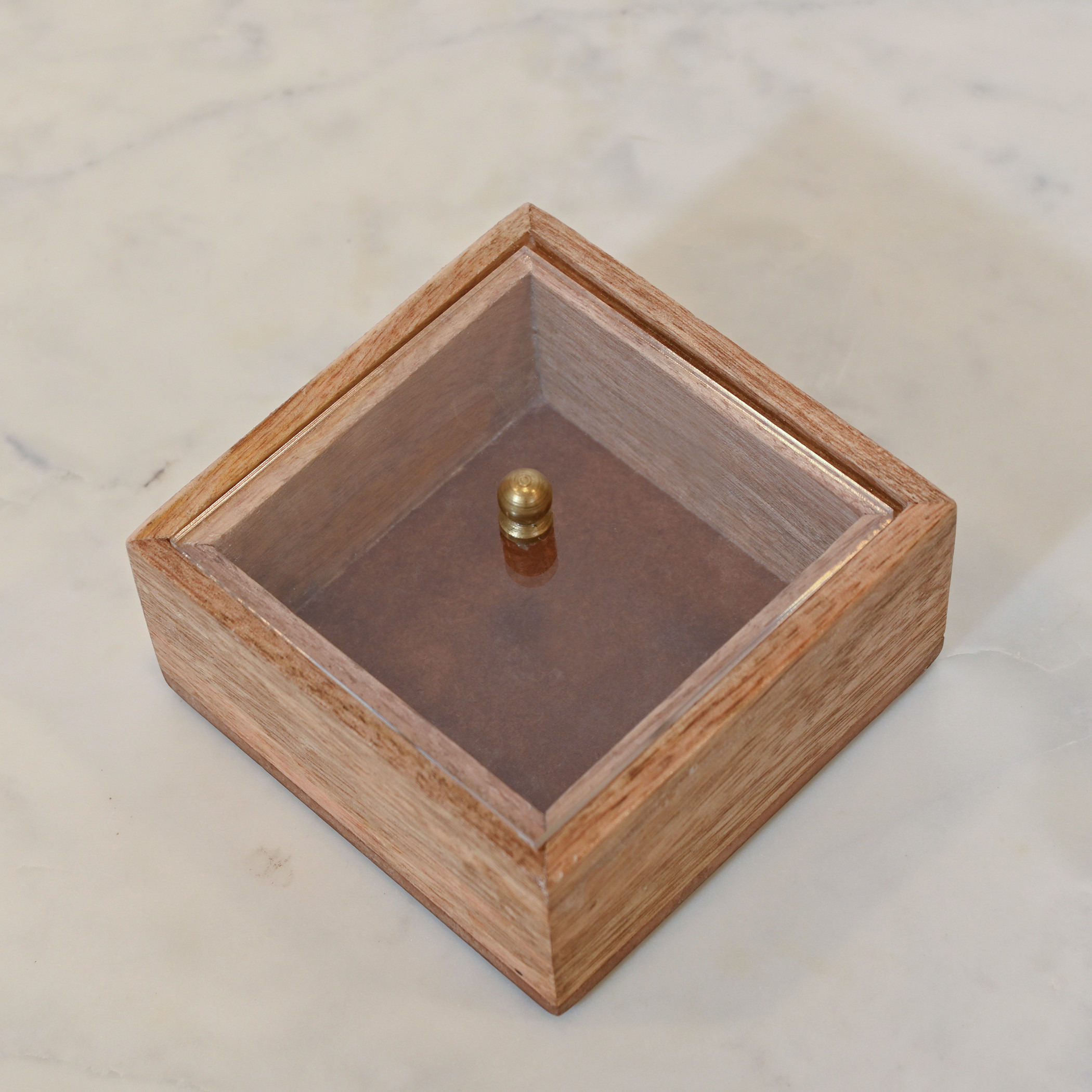 Home Carving Wooden Decorative Box - 10x10x5 cms-household-decor-boxesandtrays-image-2
