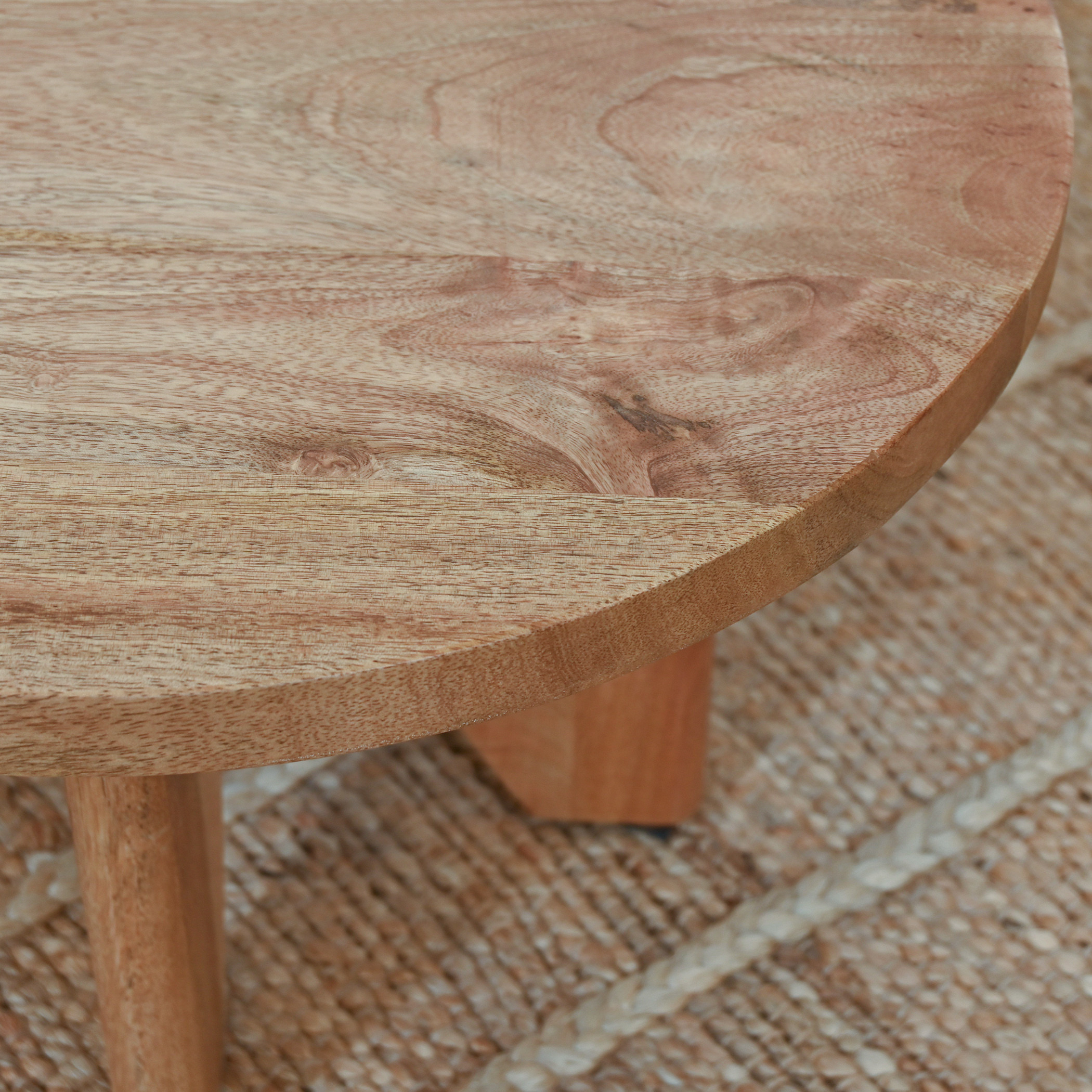 Home Carving Solid Wood Low Stool - 45x28 cms-furniture-sofaandseating-ottomansbeanbagsandpoufs-image-4