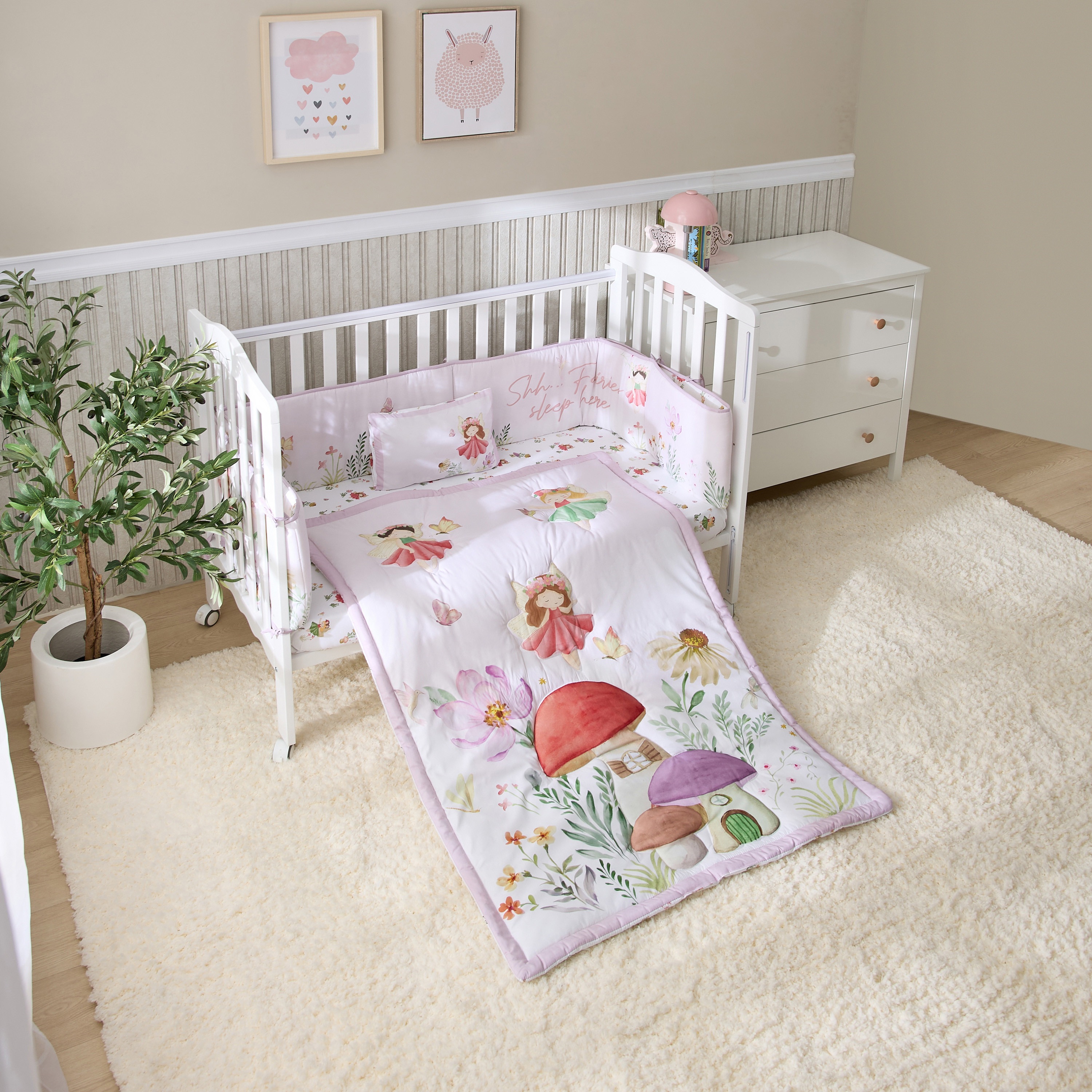 Juniors 5-Piece Fairy Print Bedding Set - 90x130 cm-baby-nursery-babybedding-image-2