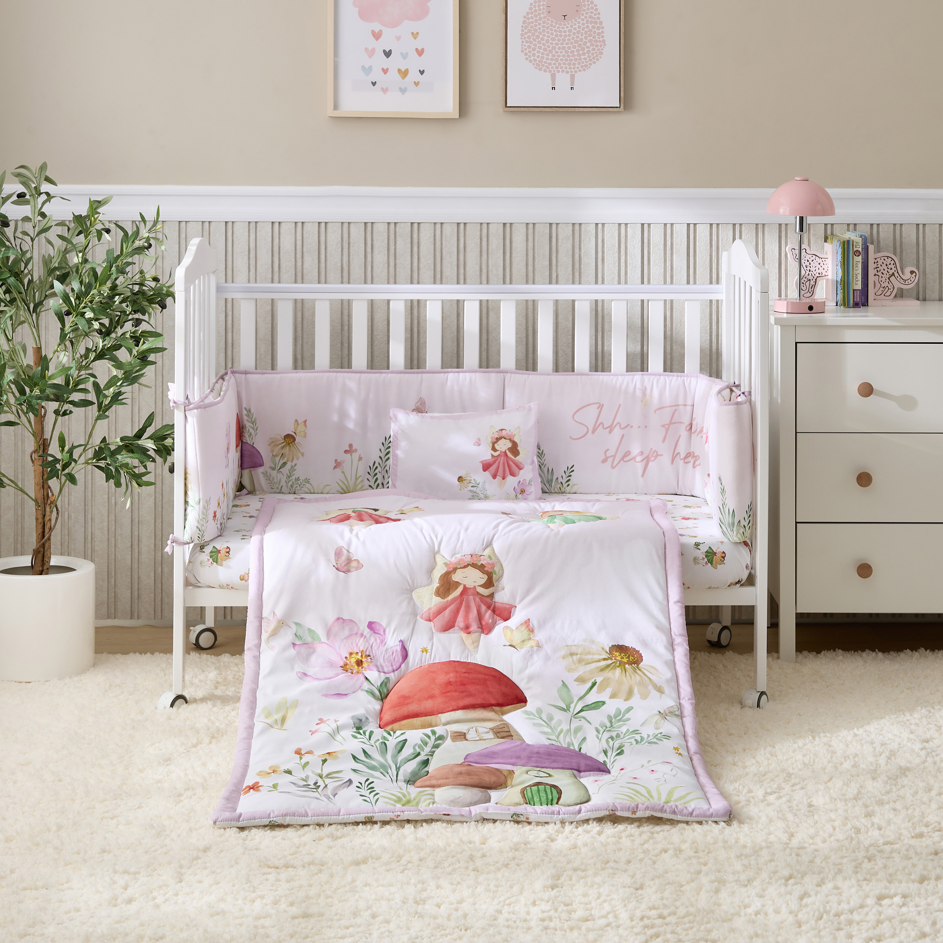 Juniors 5-Piece Fairy Print Bedding Set - 90x130 cm-baby-nursery-babybedding-image-5