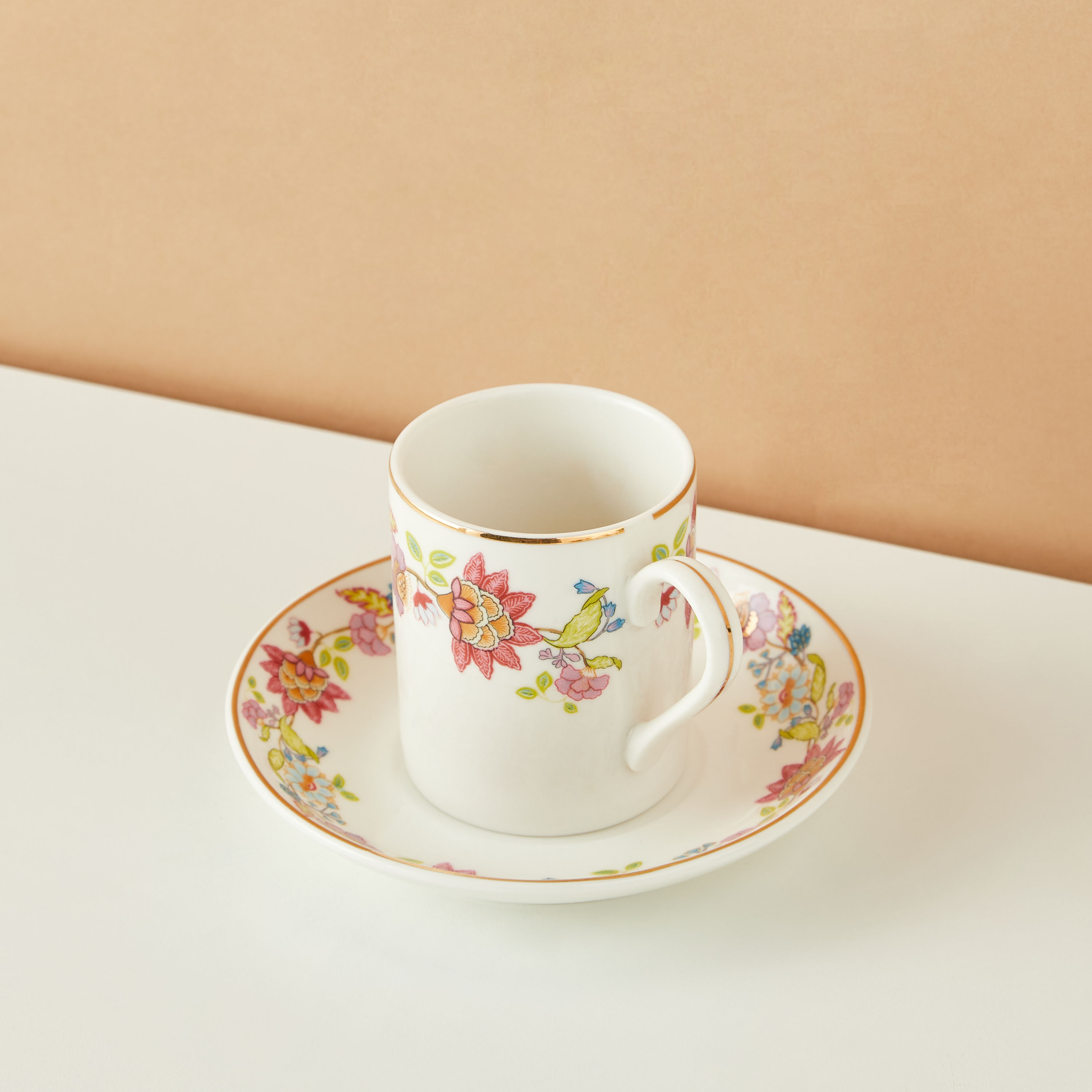 Summer Flower 12-Piece Espresso Cup and Saucer Set - 100 ml-household-dining-teaandcoffee-teaandcoffeesets-image-3