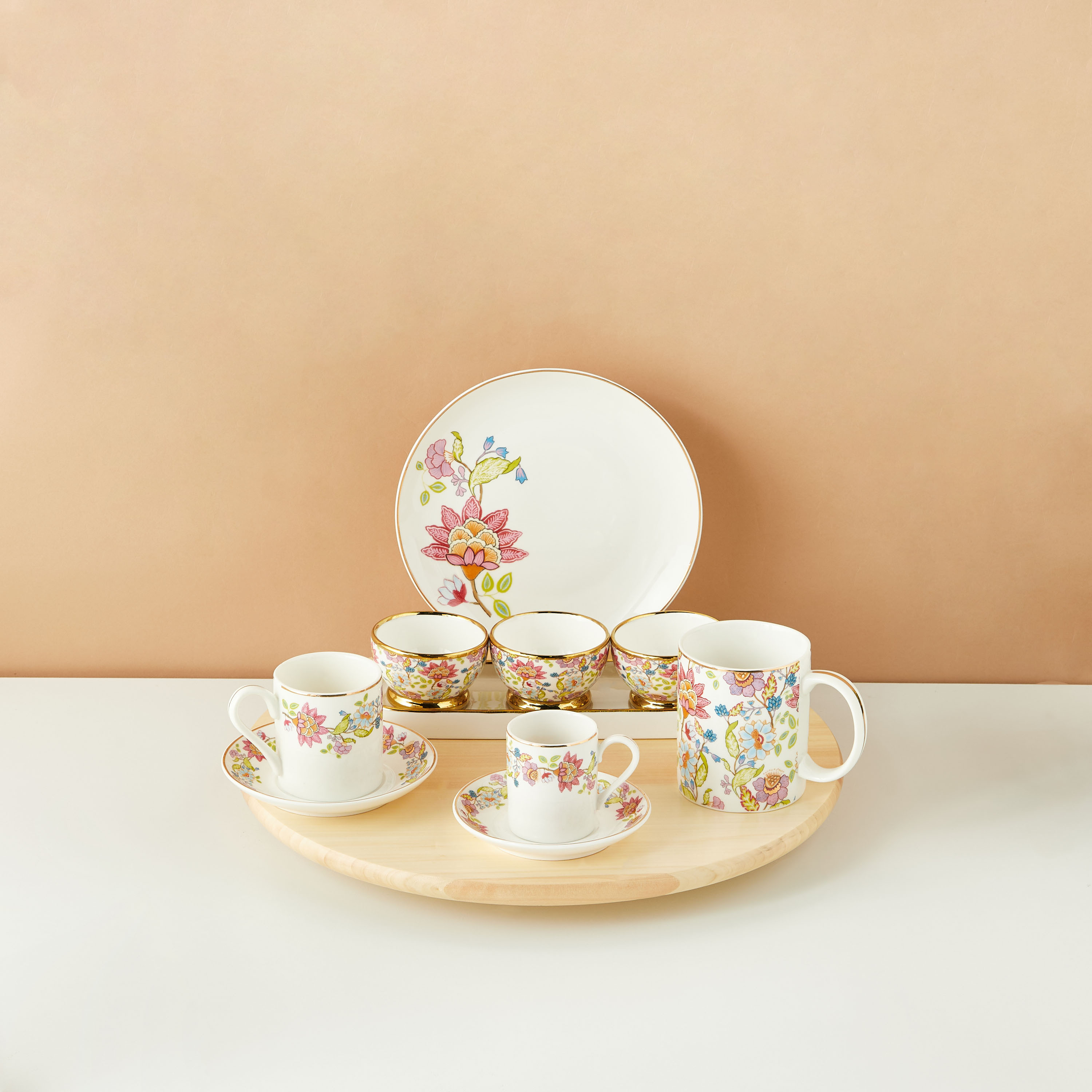 Summer Flower 12-Piece Espresso Cup and Saucer Set - 100 ml-household-dining-teaandcoffee-teaandcoffeesets-image-7