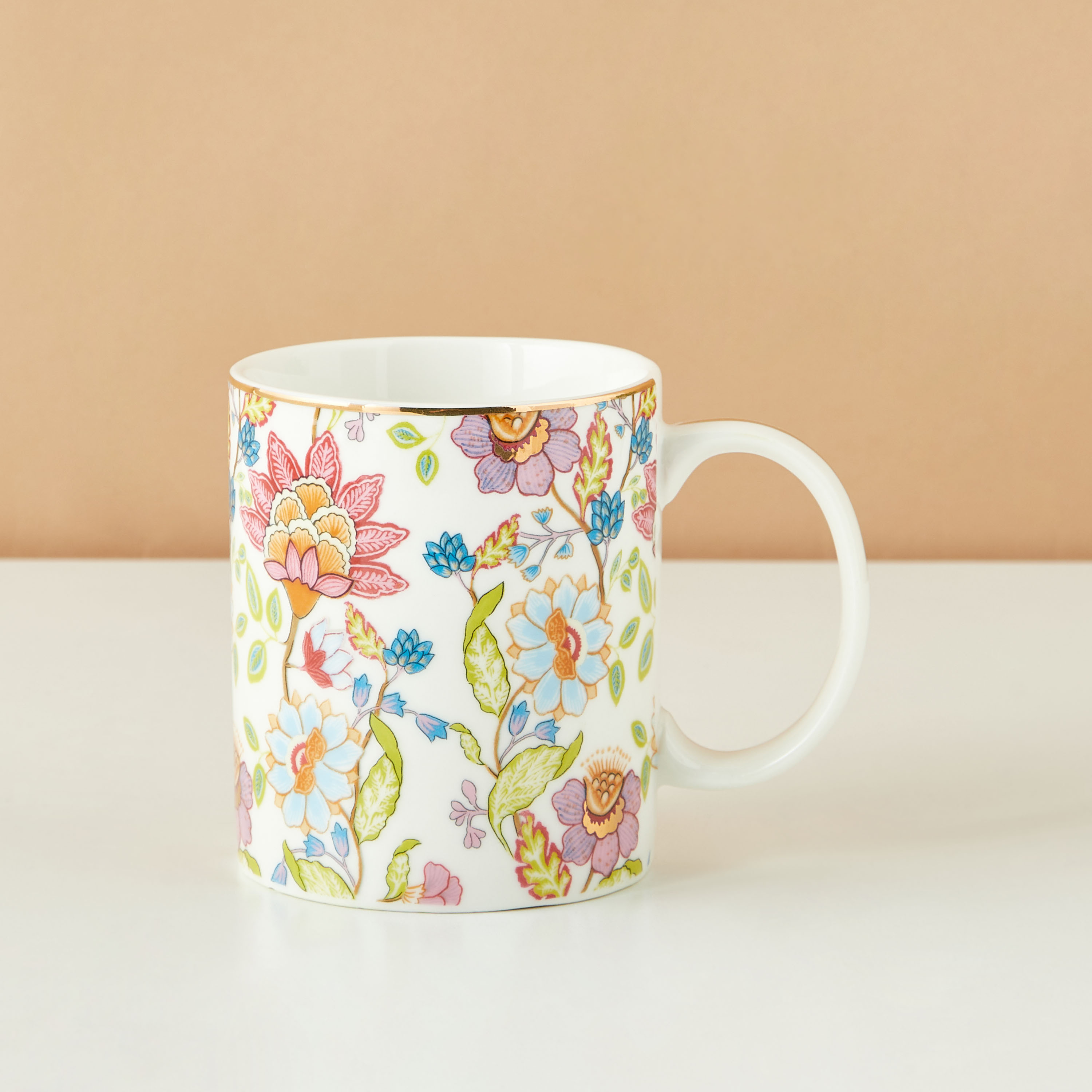 Summer Flower Porcelain Mug - 350 ml-household-dining-teaandcoffee-mugsandcups-image-2
