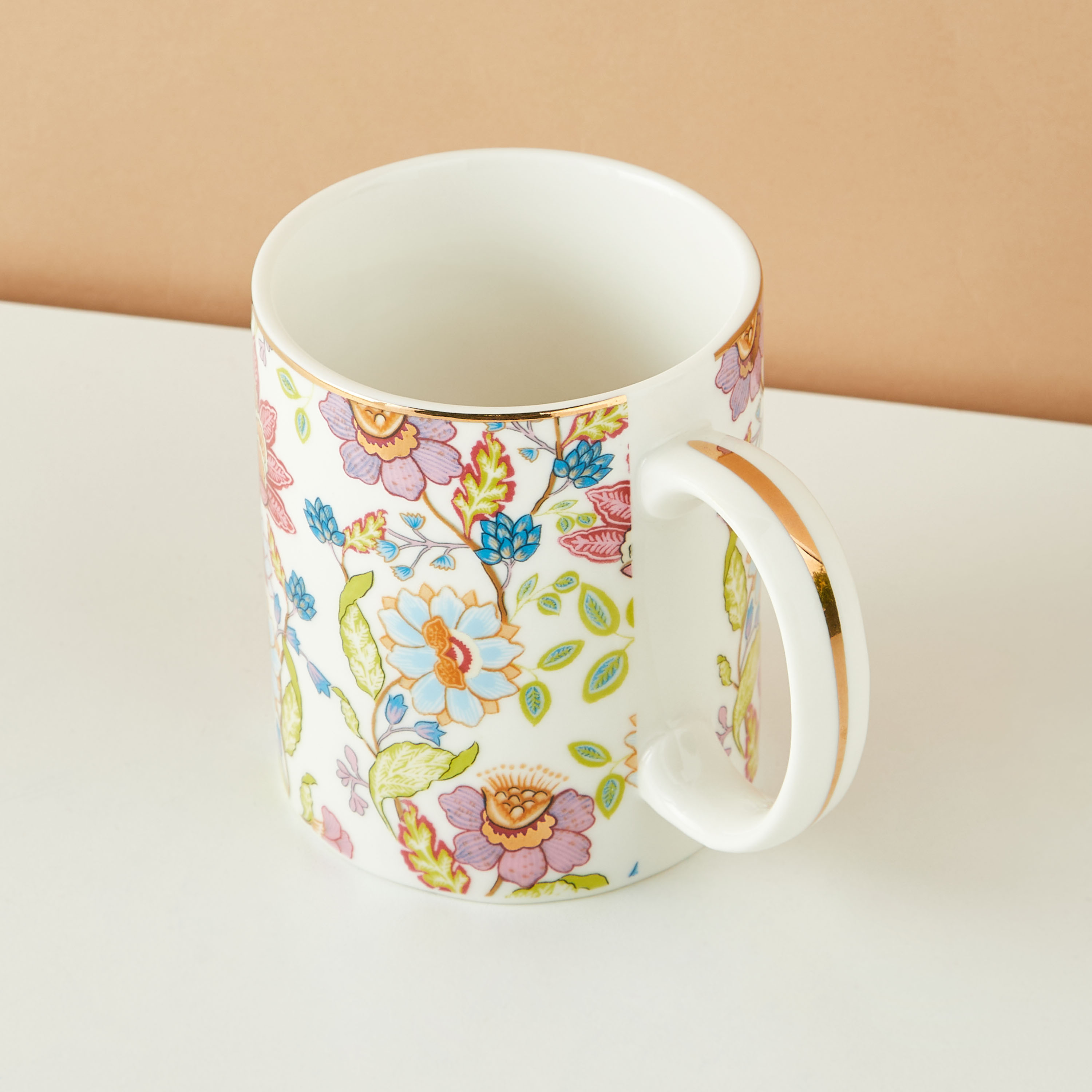 Summer Flower Porcelain Mug - 350 ml-household-dining-teaandcoffee-mugsandcups-image-3