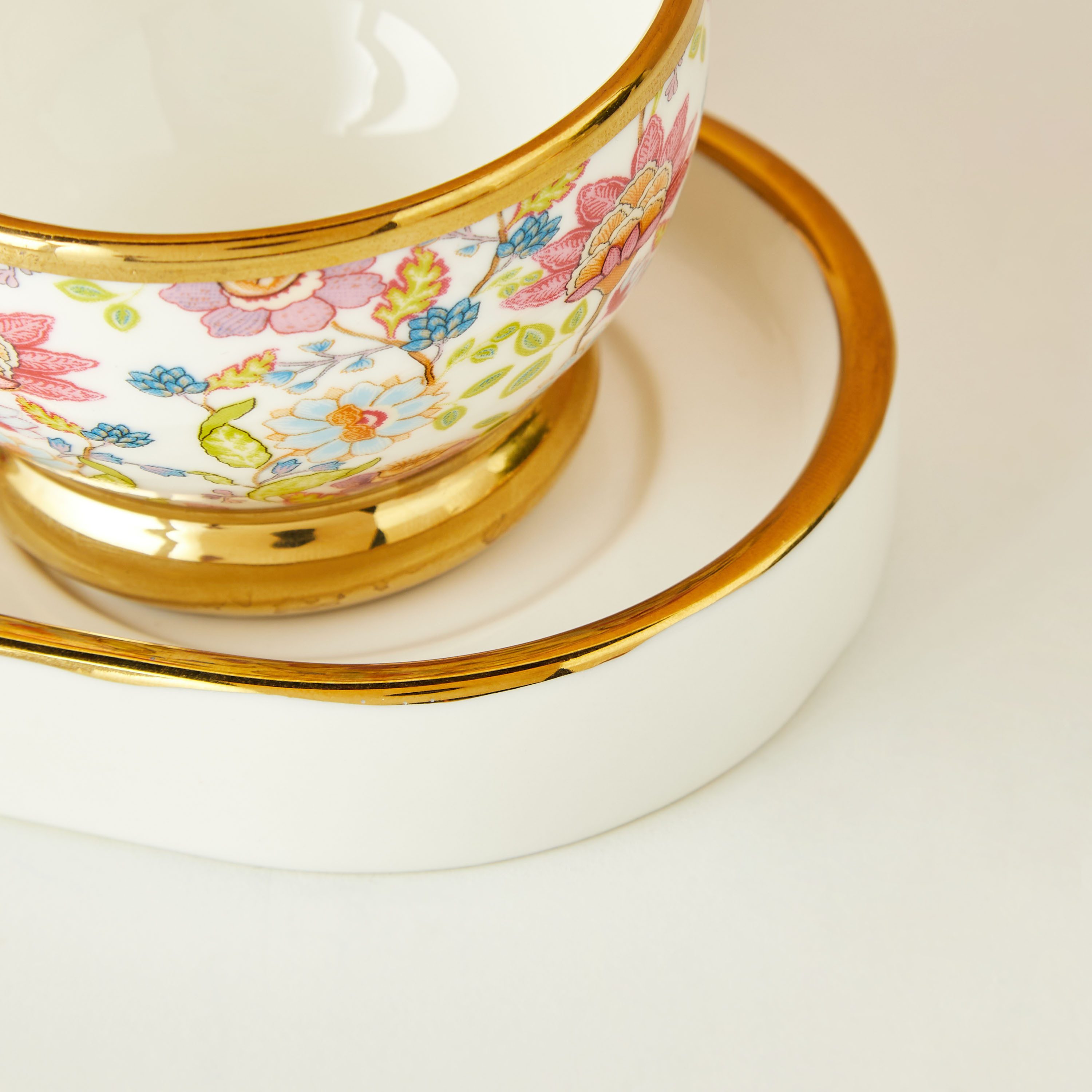 طقم أوعية بورسلان مع صينية 3 قطع بطبعات زهرية صيفية-household-dining-serveware-servingtrays-image-5