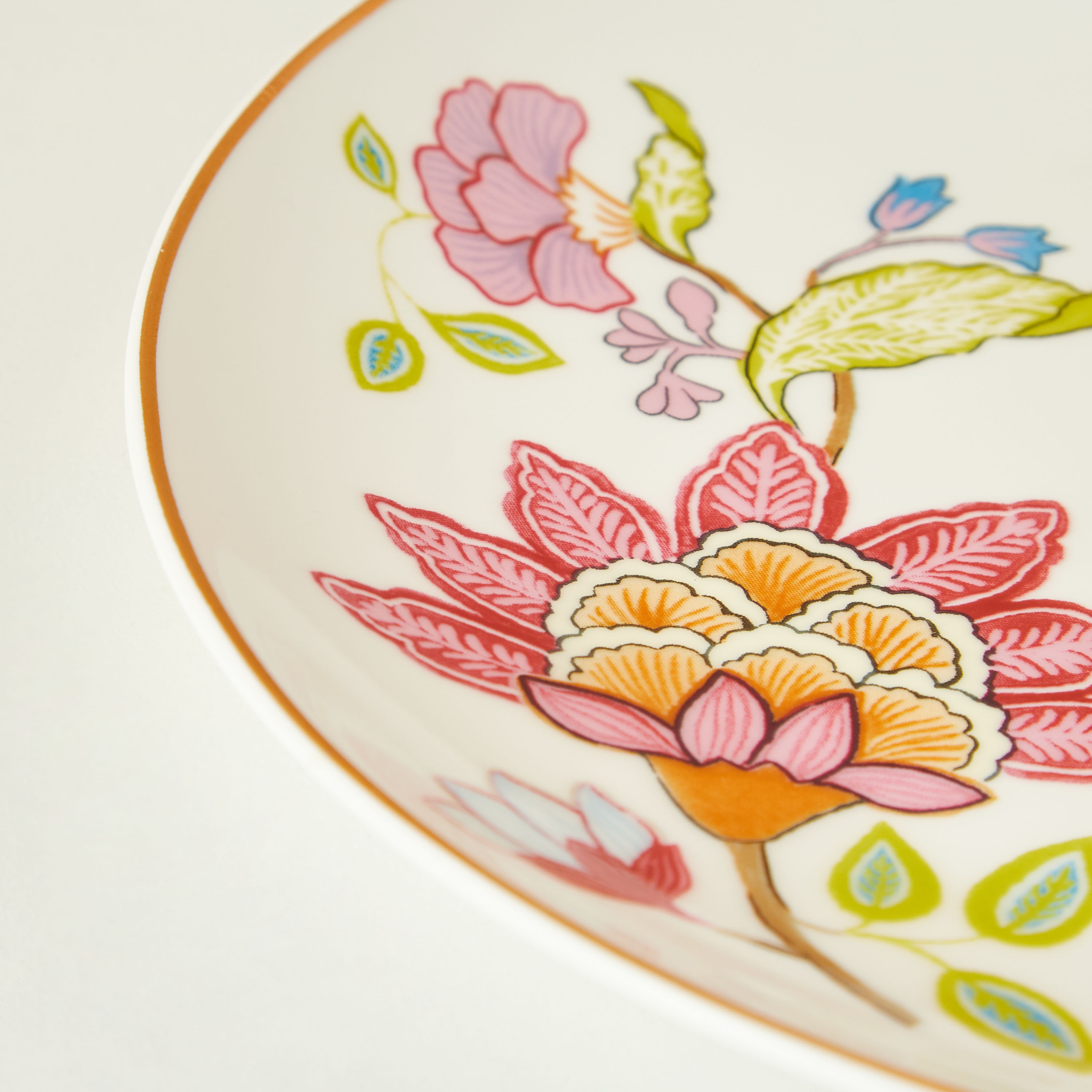 Summer Flower Printed Porcelain Quarter Plate - 20 cms-household-dining-dinnerware-plates-image-4