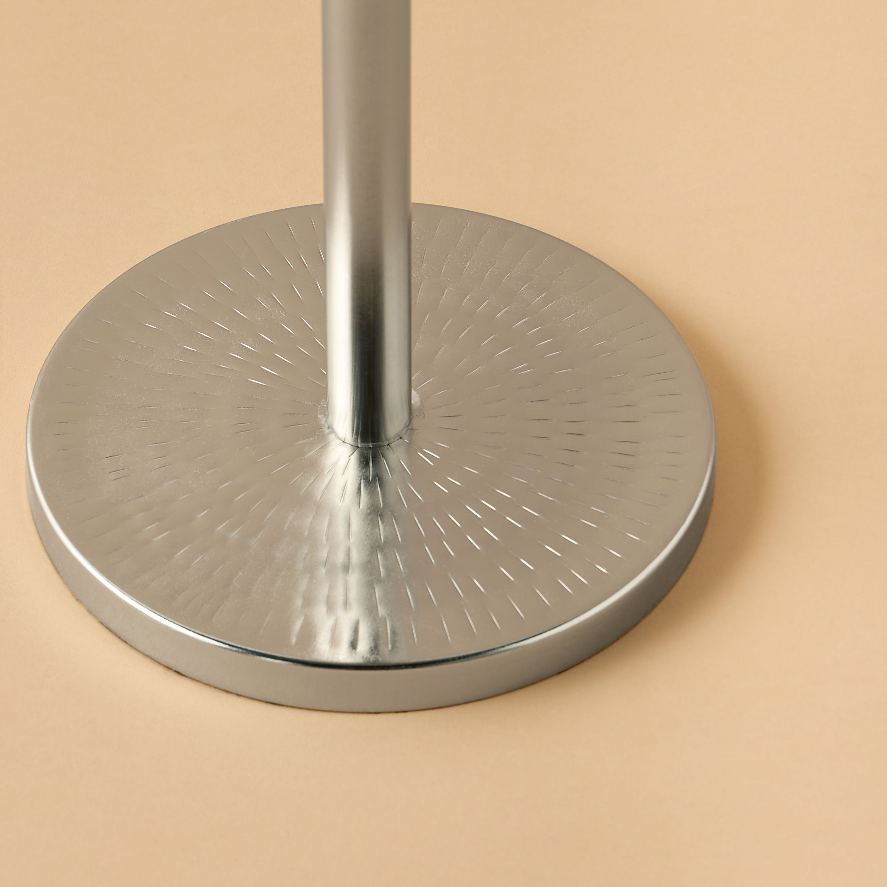 Hammered Side Table with Pedestal Base - 25x25x53 cms-furniture-livingroom-sideandendtables-image-4