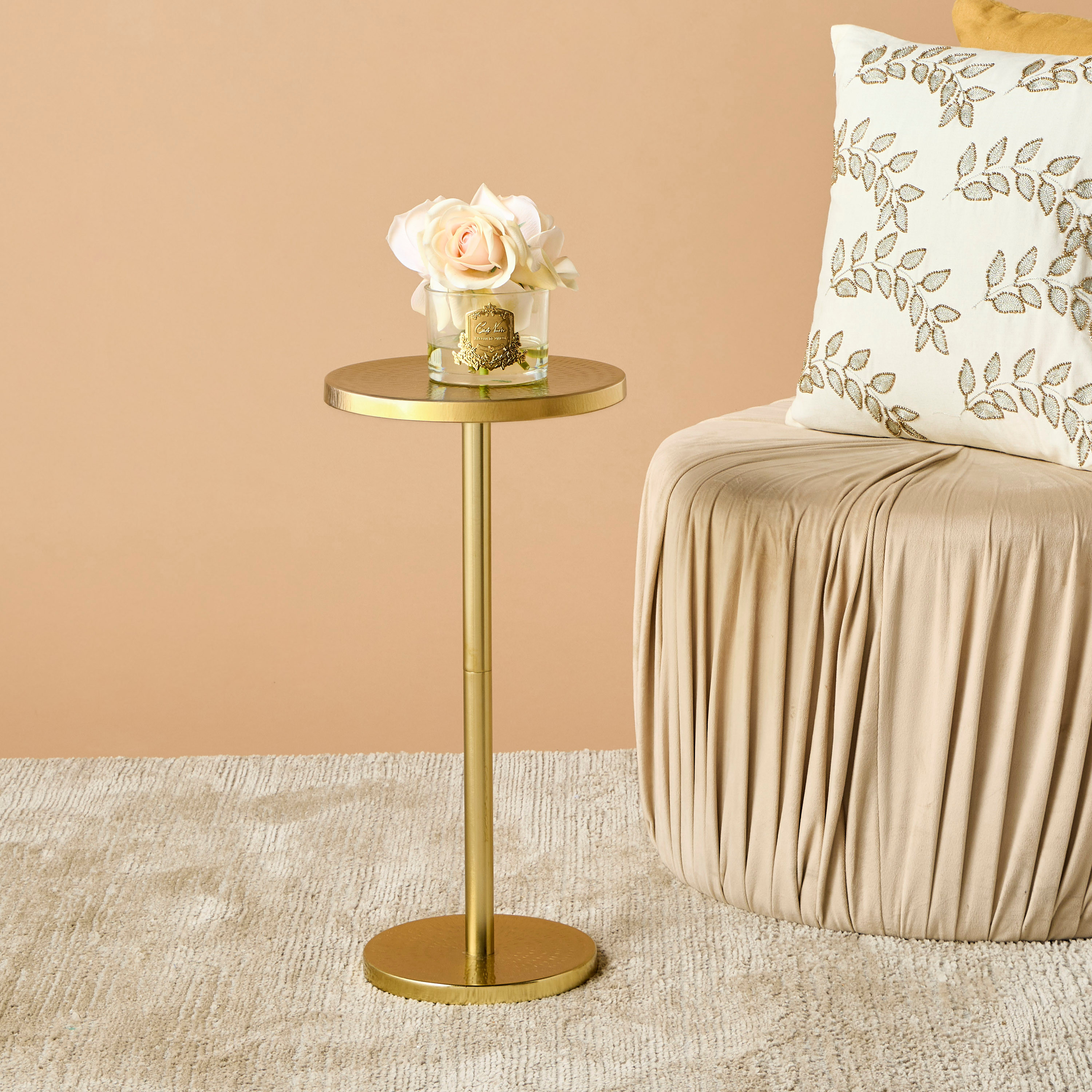 Hammered Iron Round Side Table-furniture-livingroom-sideandendtables-image-1