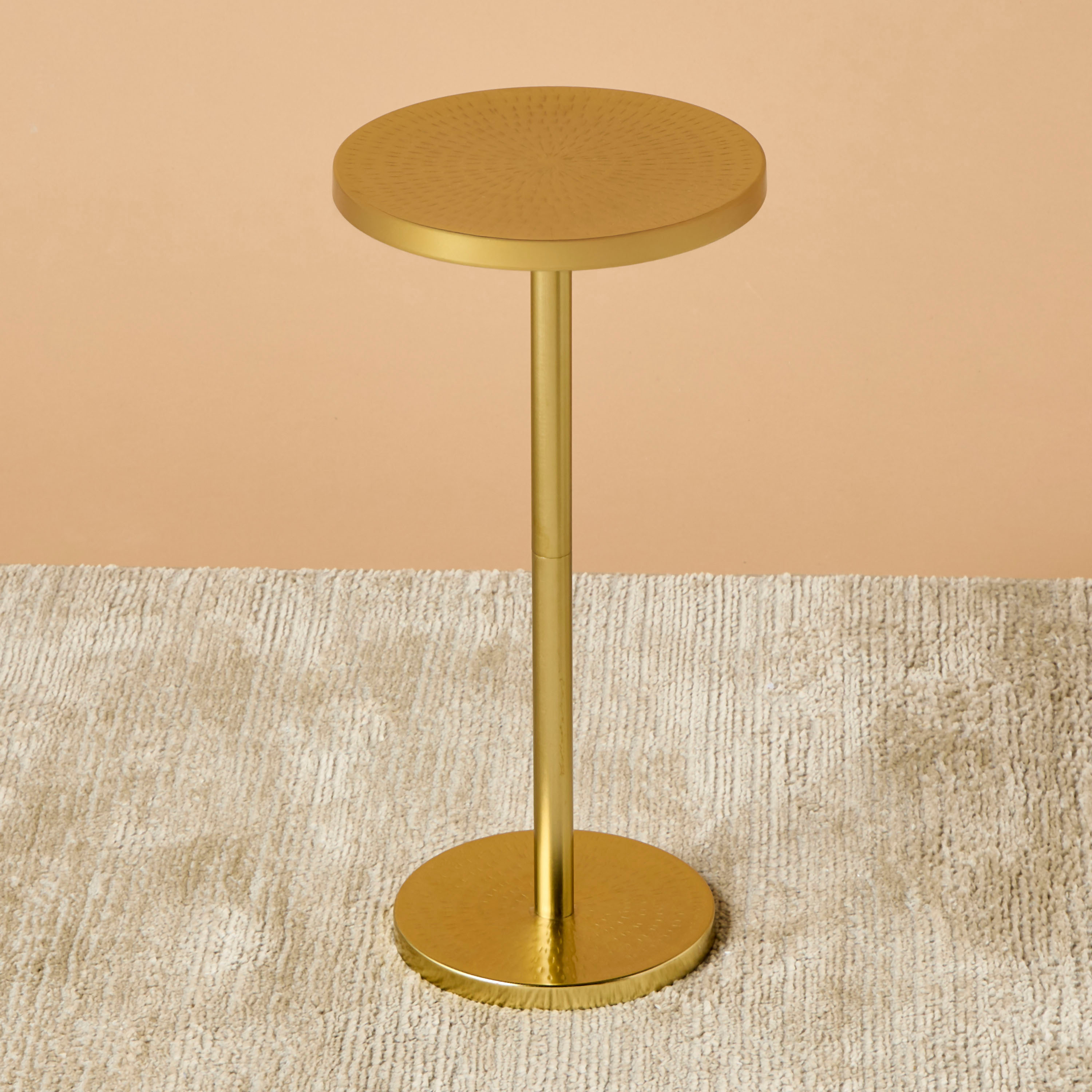 Hammered Iron Round Side Table-furniture-livingroom-sideandendtables-image-2
