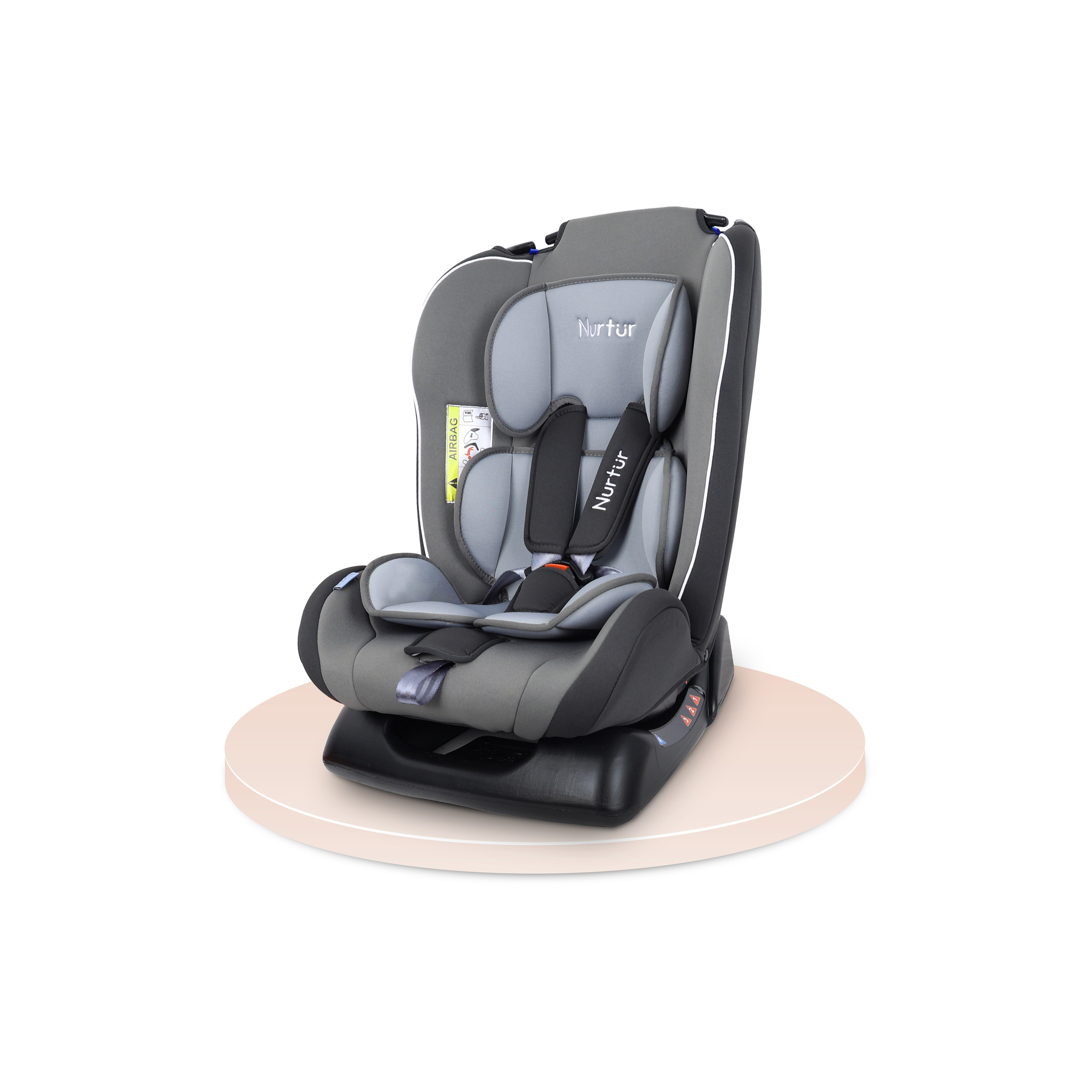 Nurtur Bruno 3-in-1 Slim & Comfortable Car Seat with Safety Harness-baby-gear-carseats-image-6