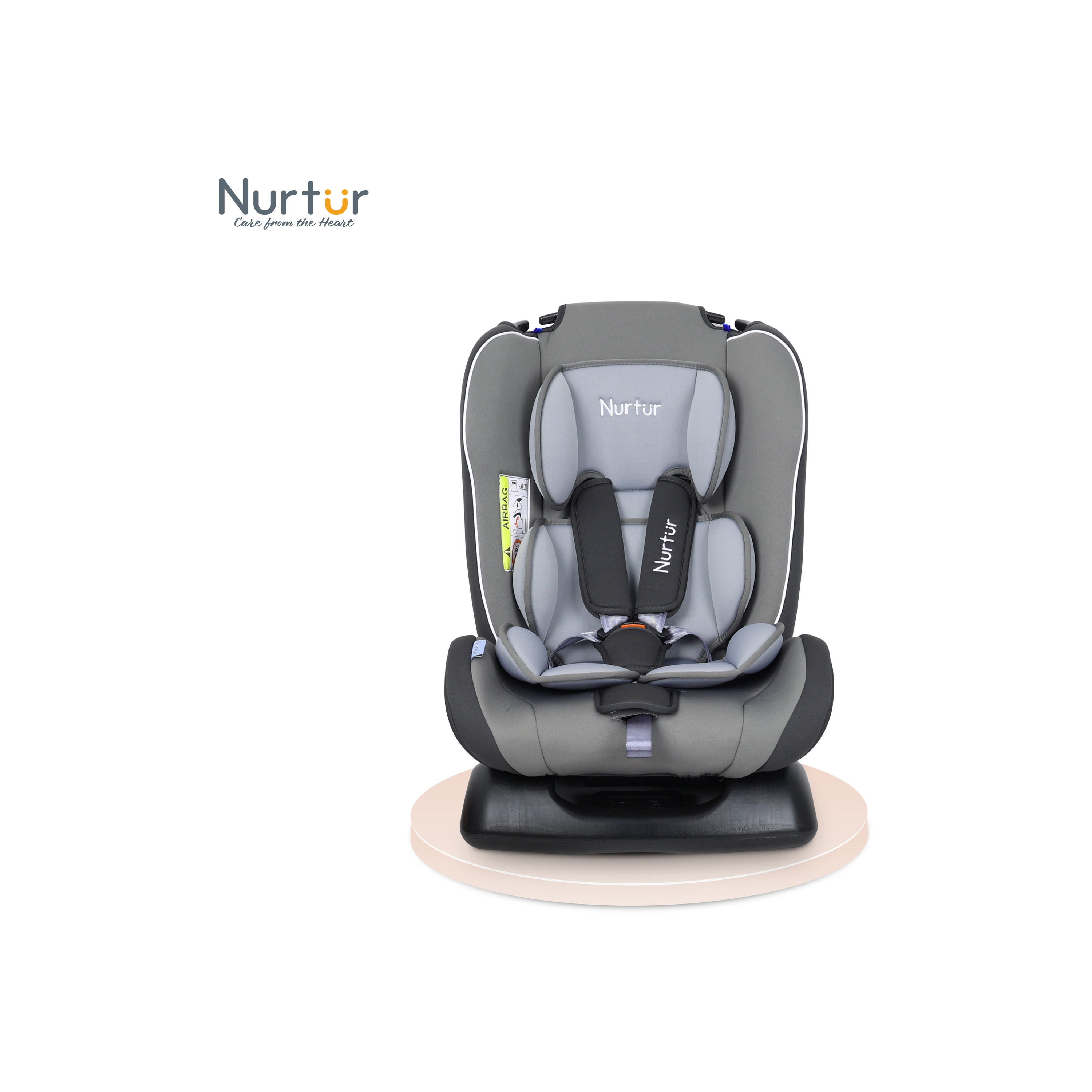 Nurtur Bruno 3-in-1 Slim & Comfortable Car Seat with Safety Harness-baby-gear-carseats-image-8