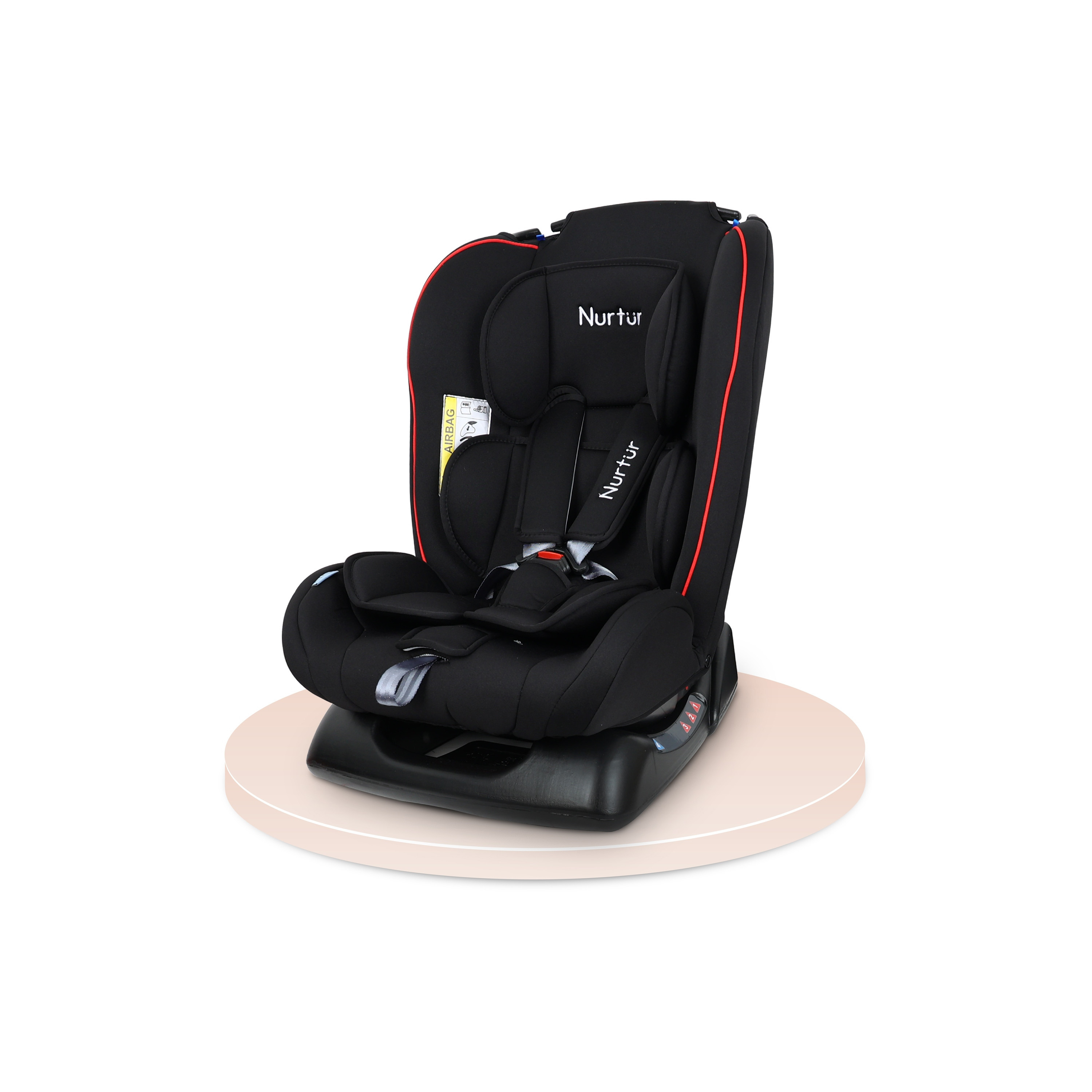 Nurtur Bruno 3-in-1 Slim & Comfortable Car Seat with Safety Harness-baby-gear-carseats-image-11