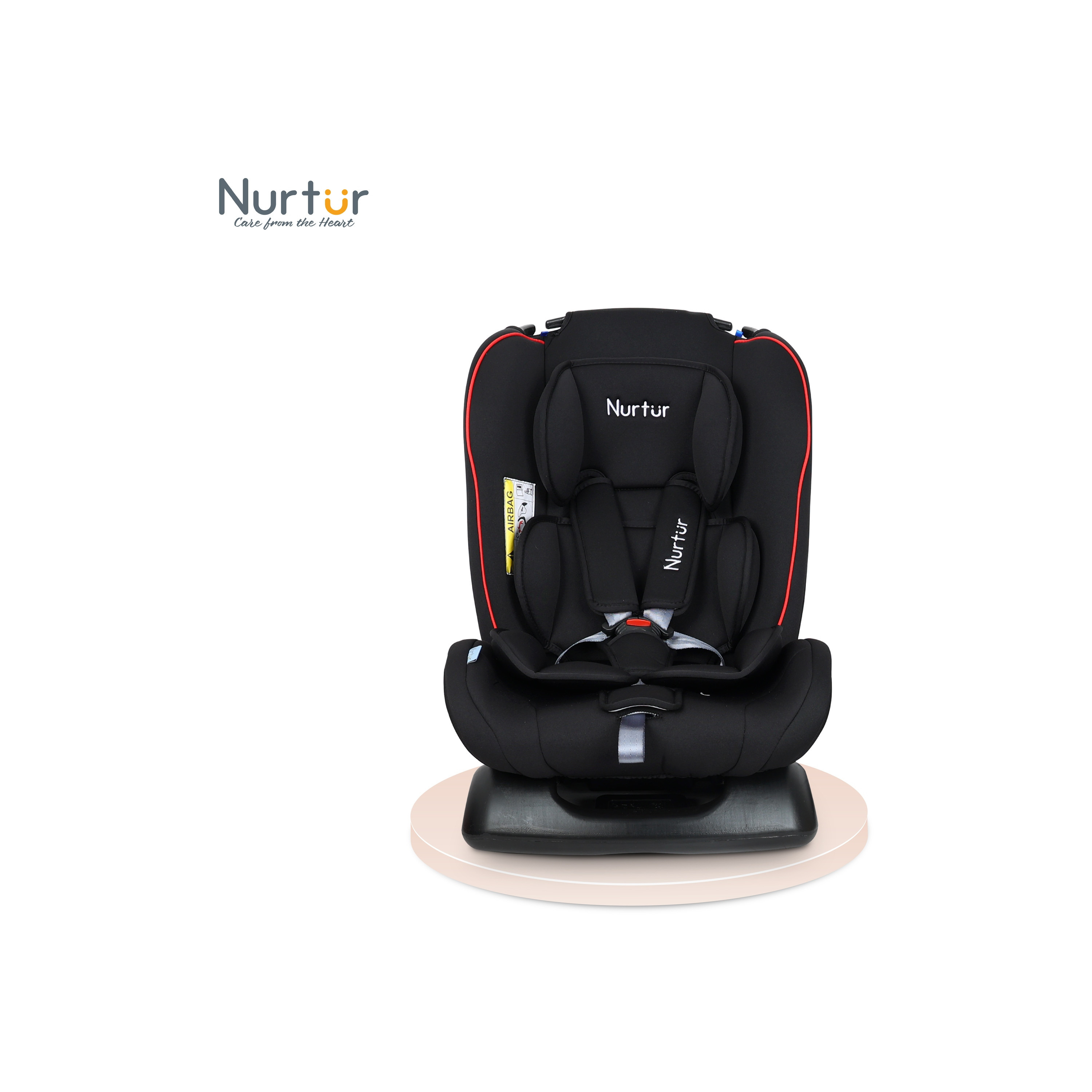 Nurtur Bruno 3-in-1 Slim & Comfortable Car Seat with Safety Harness-baby-gear-carseats-image-13