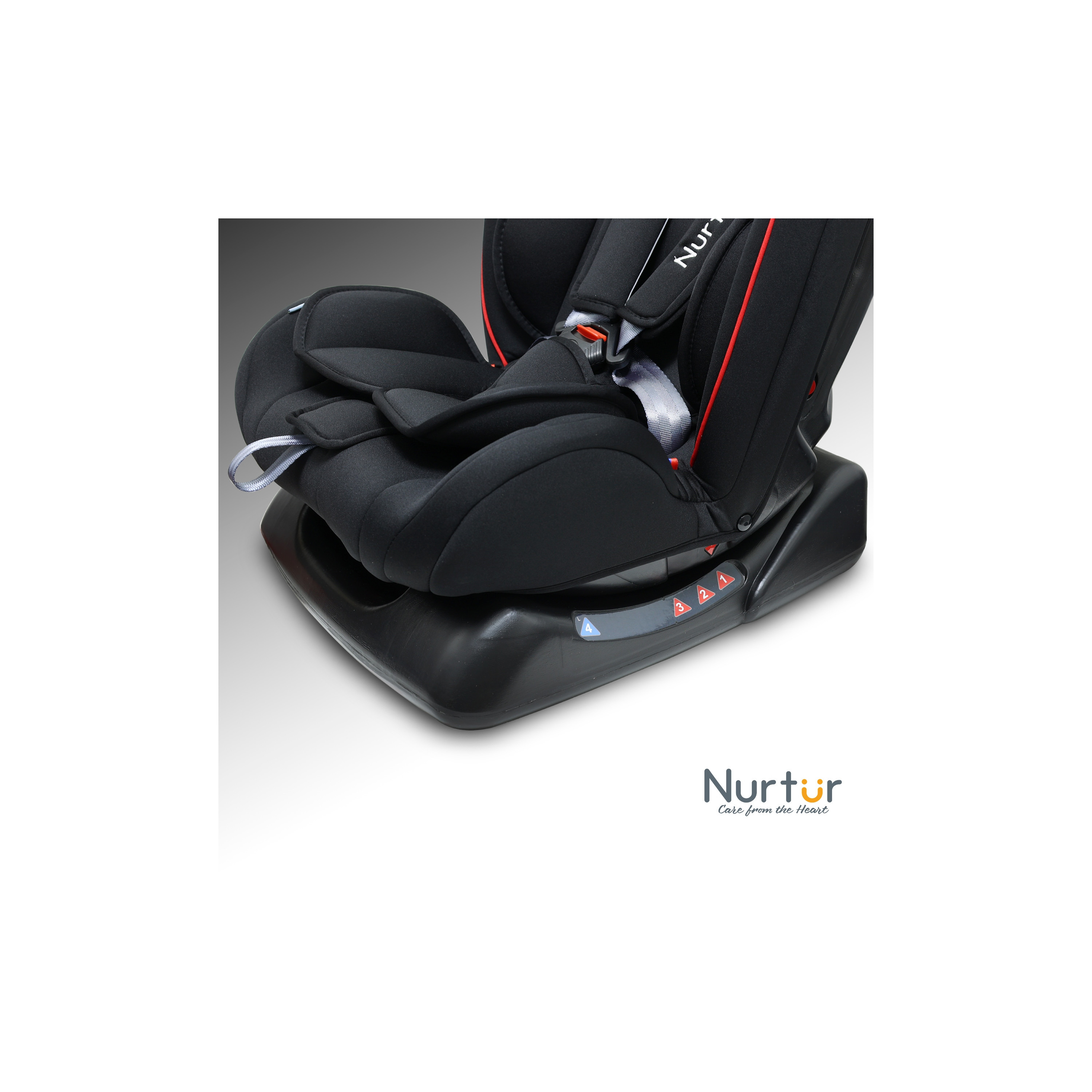 Nurtur Bruno 3-in-1 Slim & Comfortable Car Seat with Safety Harness-baby-gear-carseats-image-15