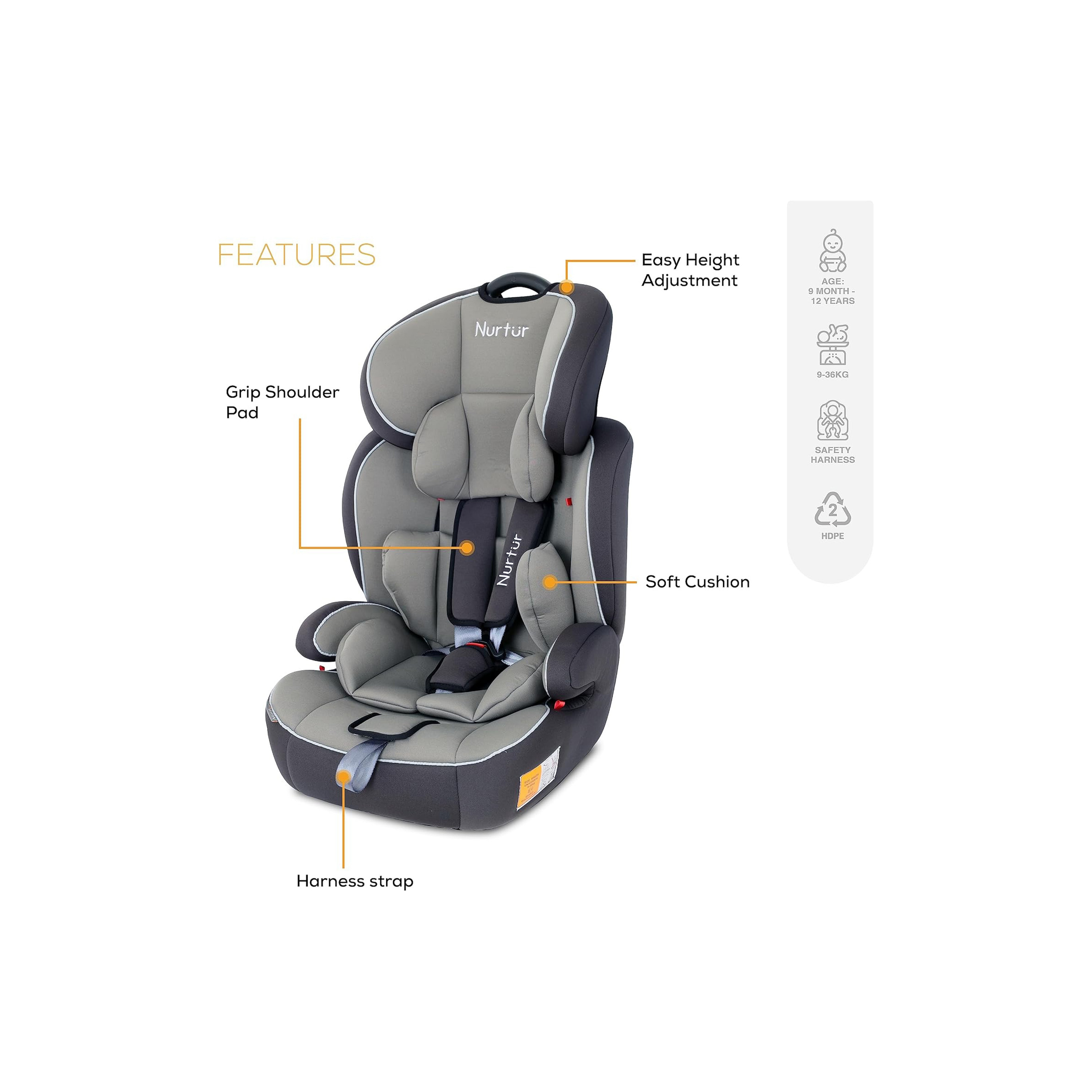 Nurtur All-in-One Ragnar Ultra Slim Convertible Car Seat Belt-Positioning Booster-baby-gear-carseats-image-3