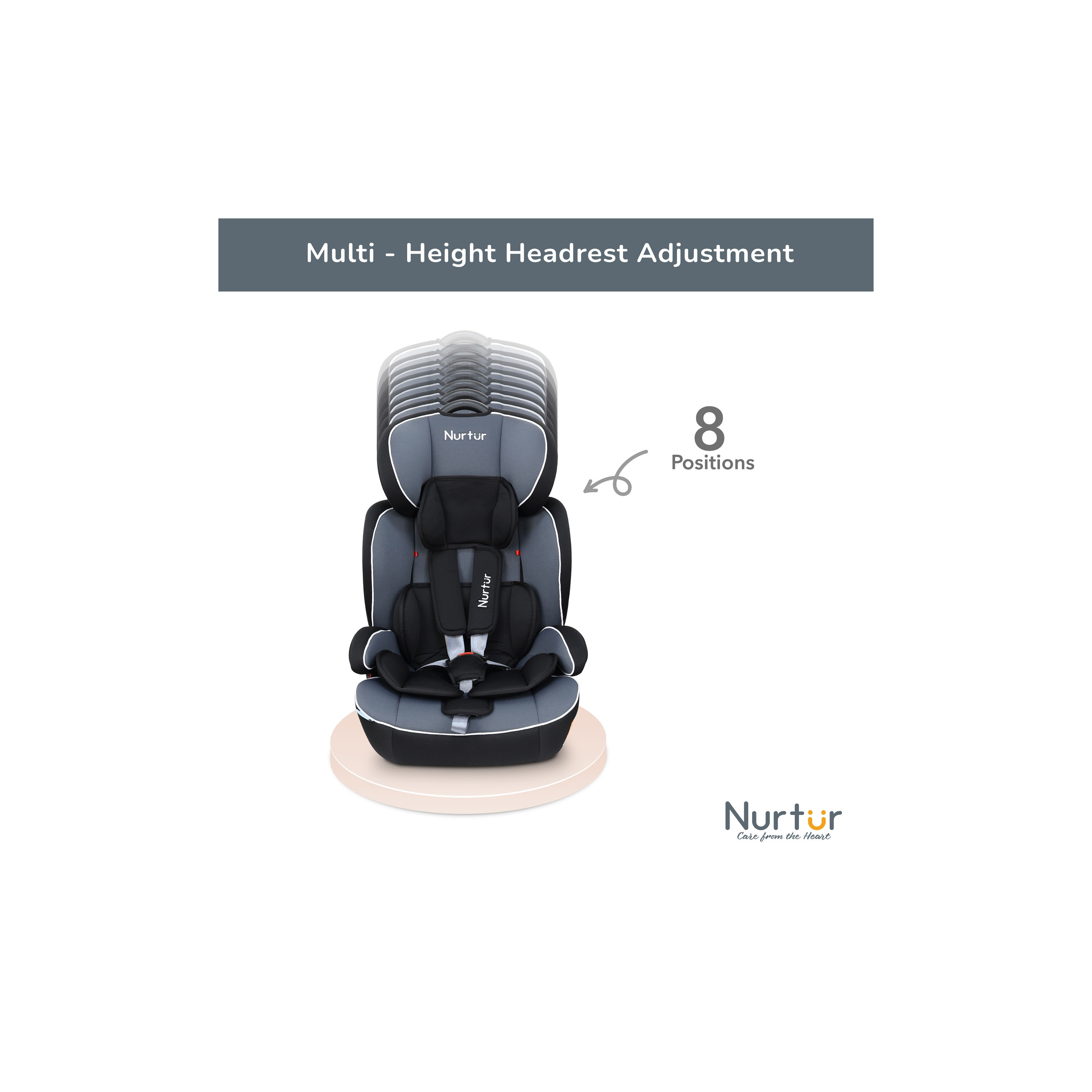 Nurtur All-in-One Ragnar Ultra Slim Convertible Car Seat Belt-Positioning Booster-baby-gear-carseats-image-4