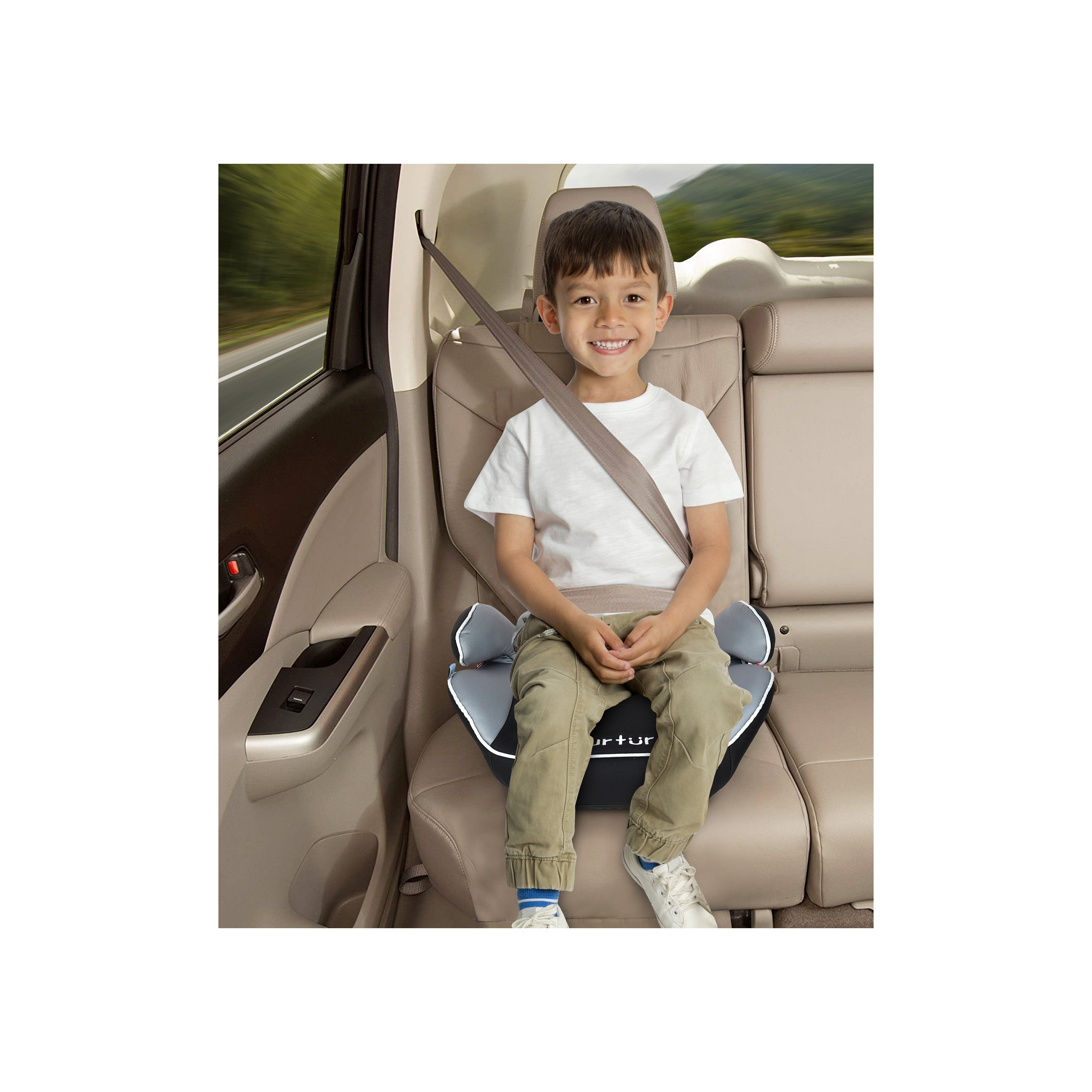 Nurtur Universally Fit Nova Kids Booster Car Seat with Dri-Seat Padding and Seat Belt System-baby-gear-carseats-image-6