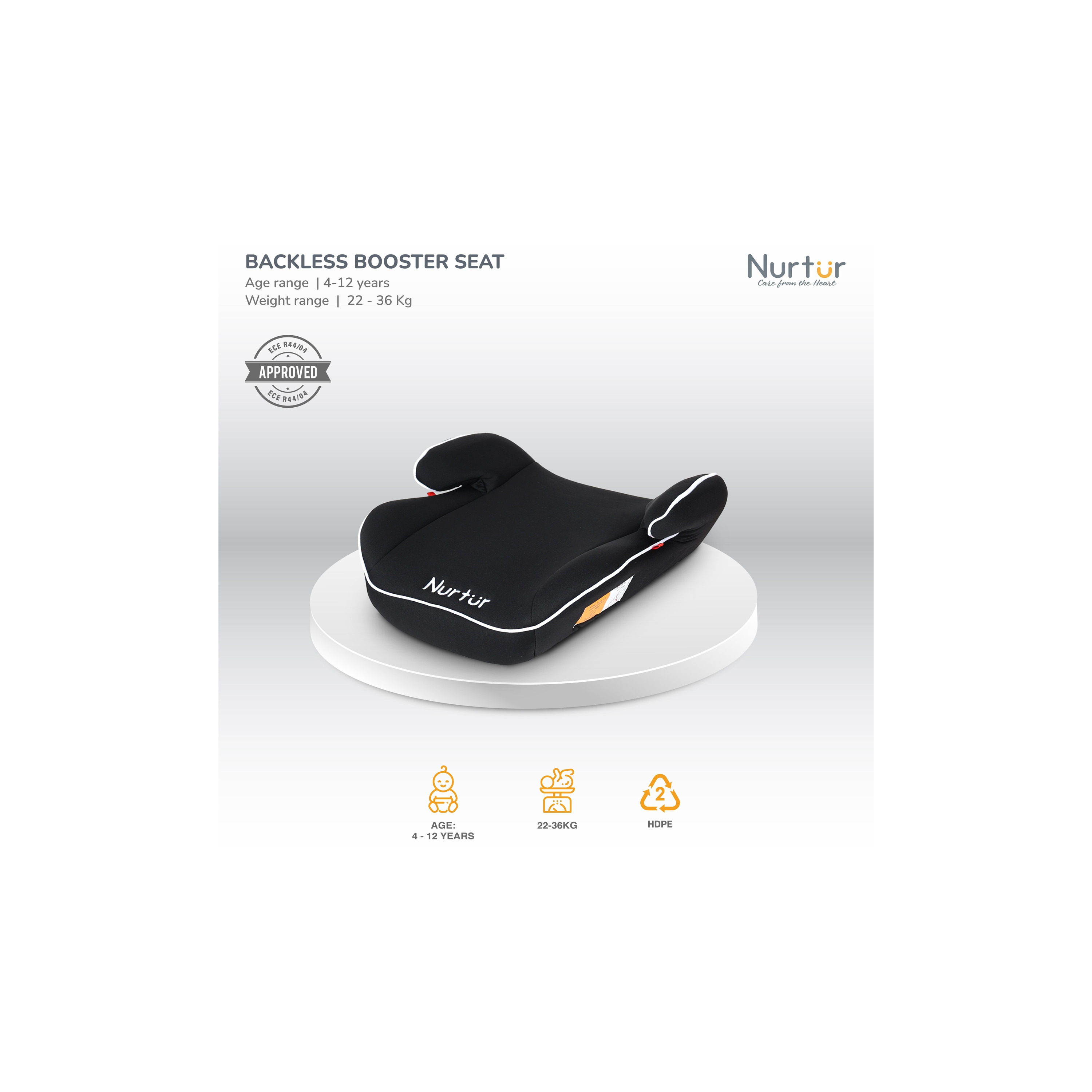 Nurtur Universally Fit Nova Kids Booster Car Seat with Dri-Seat Padding and Seat Belt System-baby-gear-carseats-image-9