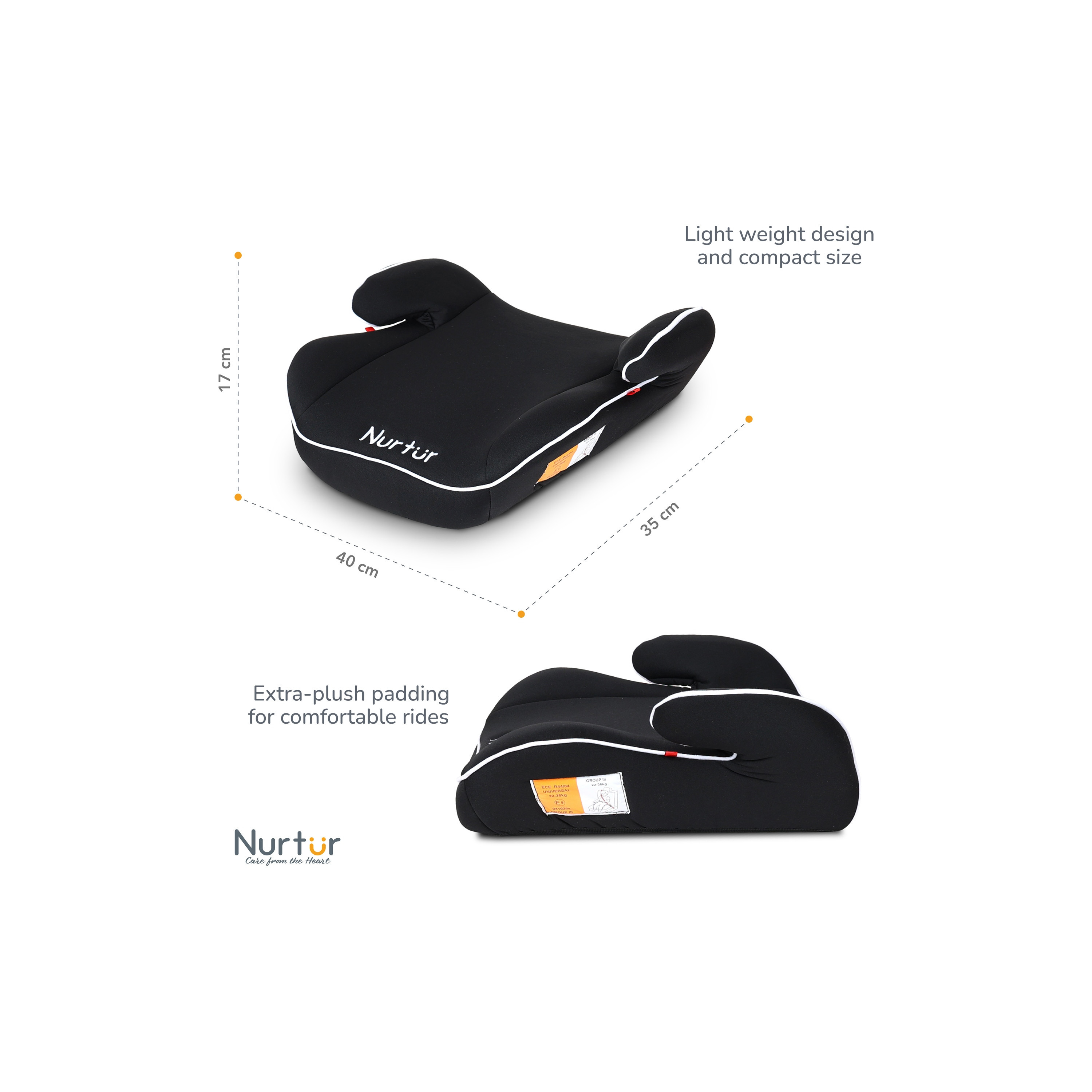 Nurtur Universally Fit Nova Kids Booster Car Seat with Dri-Seat Padding and Seat Belt System-baby-gear-carseats-image-11
