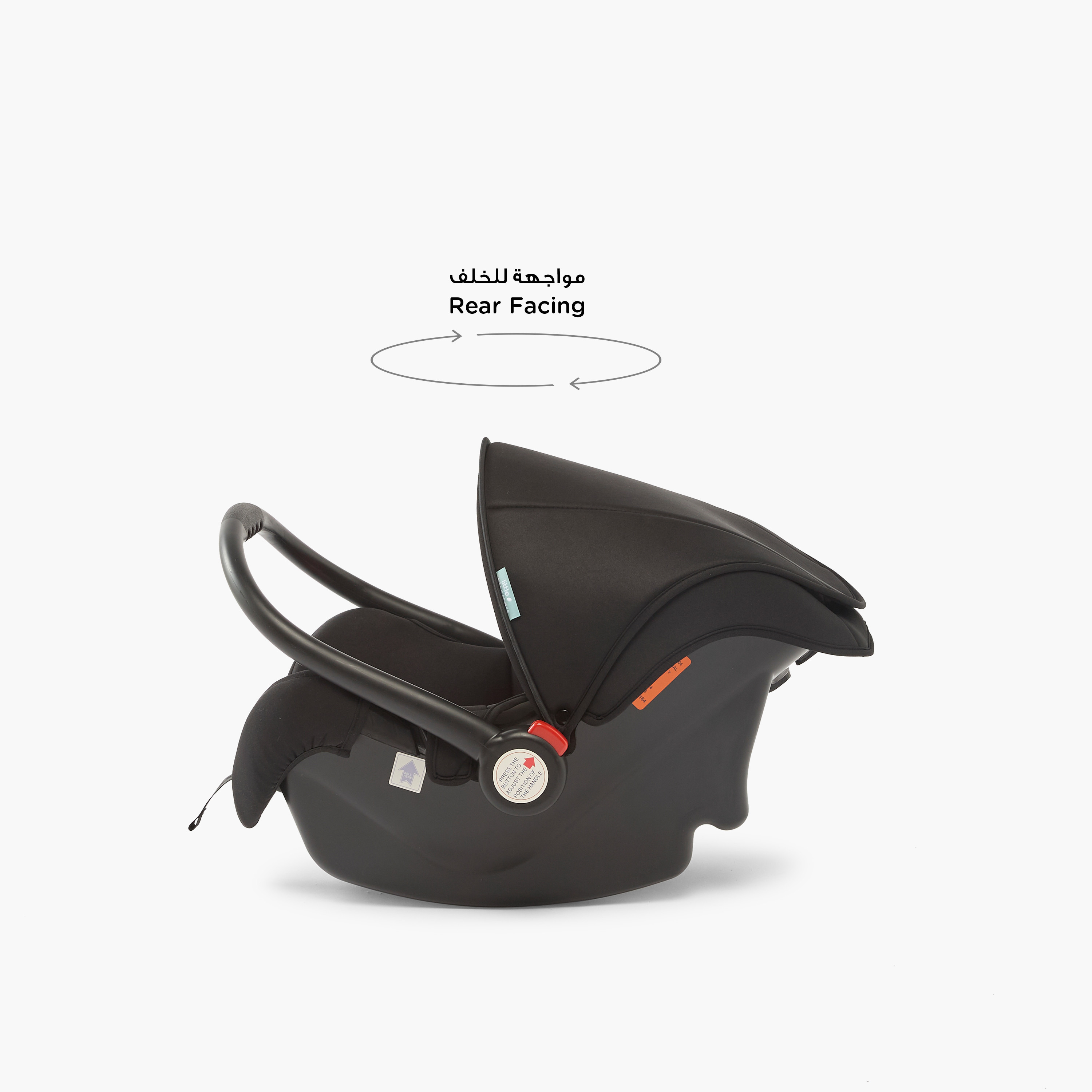 Little Bloomers Edge Infant Car Seat with Rear Facing, Adjustable Canopy and Seat Belt System-baby-gear-carseats-image-3