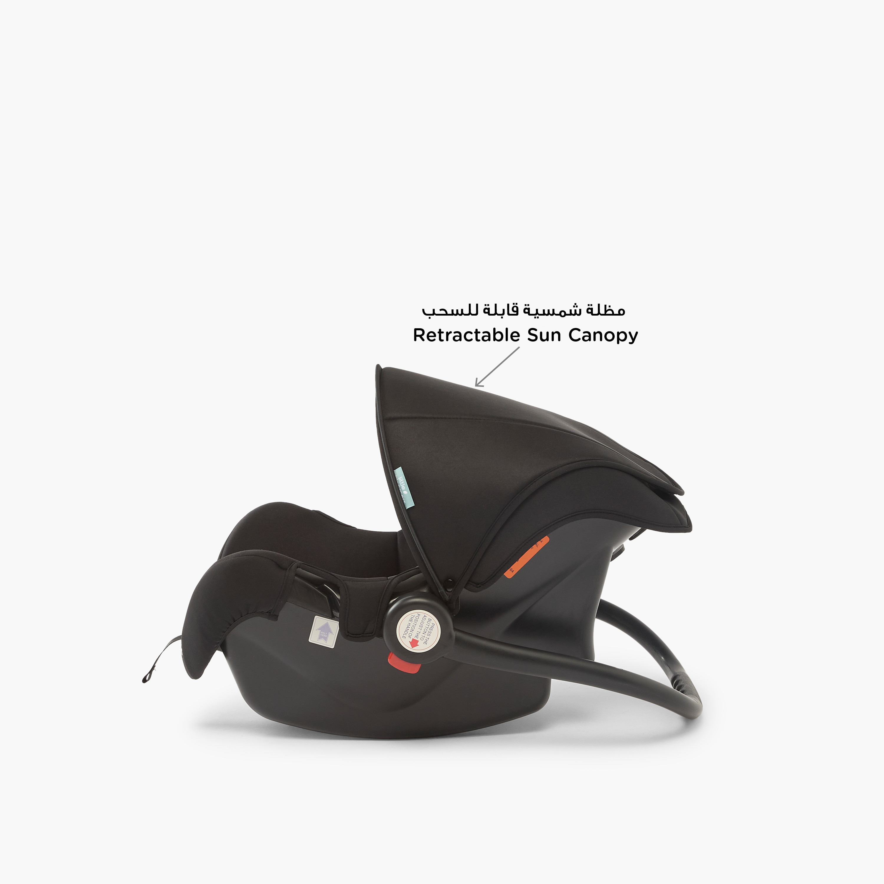 Little Bloomers Edge Infant Car Seat with Rear Facing, Adjustable Canopy and Seat Belt System-baby-gear-carseats-image-4