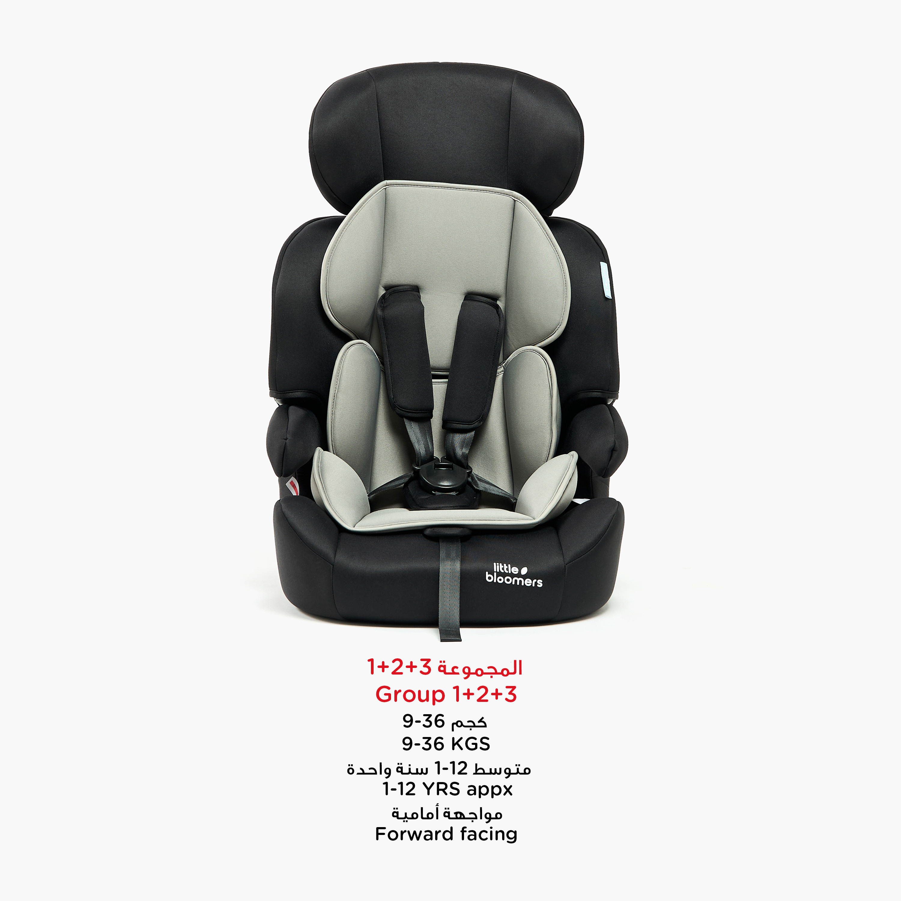 مقعد سيارة بالس للأطفال الصغار بنـظام حزام الأمان خماسي النقاط من ليتل بلومرز -baby-gear-carseats-image-4