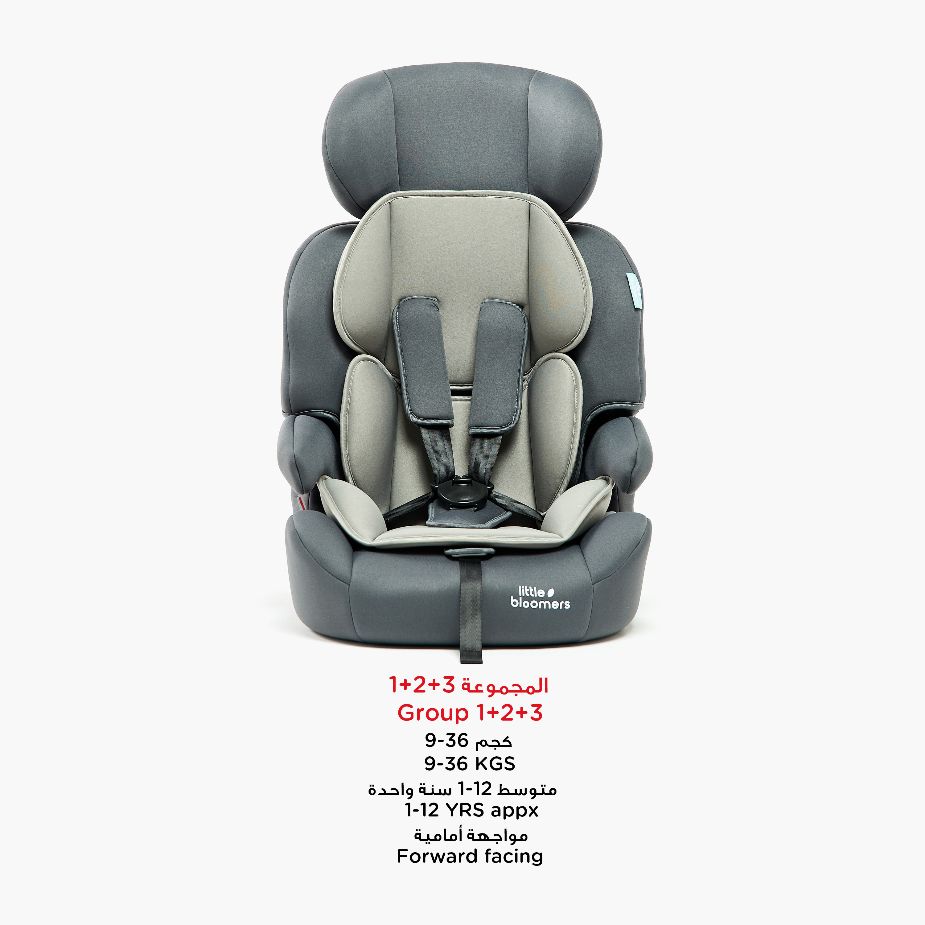 Little Bloomers Pulse Toddler Car Seat with 5-Point Safety Harness and Seat Belt System-baby-gear-carseats-image-4
