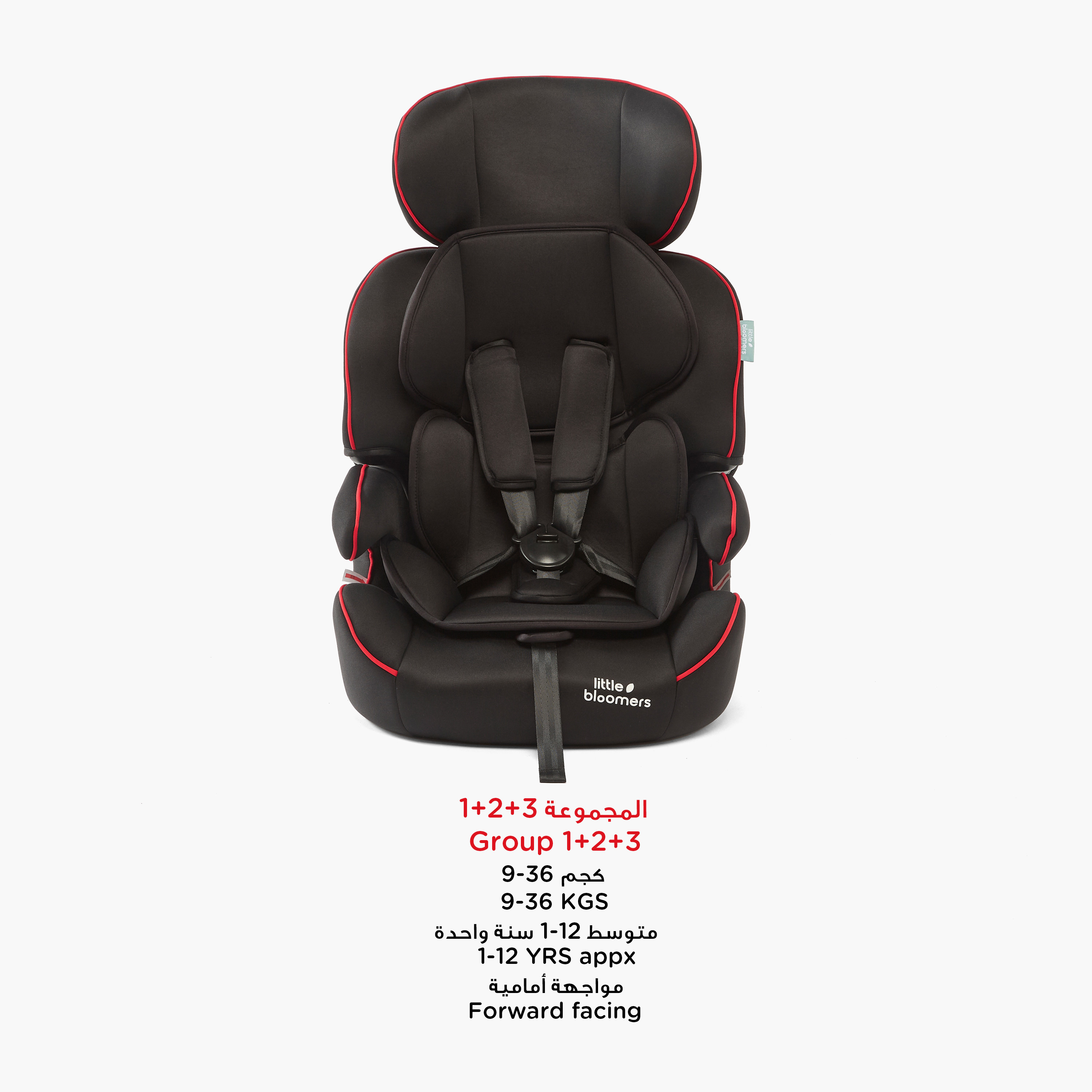 Little Bloomers Pulse Toddler Car Seat with 5-Point Safety Harness and Seat Belt System-baby-gear-carseats-image-4