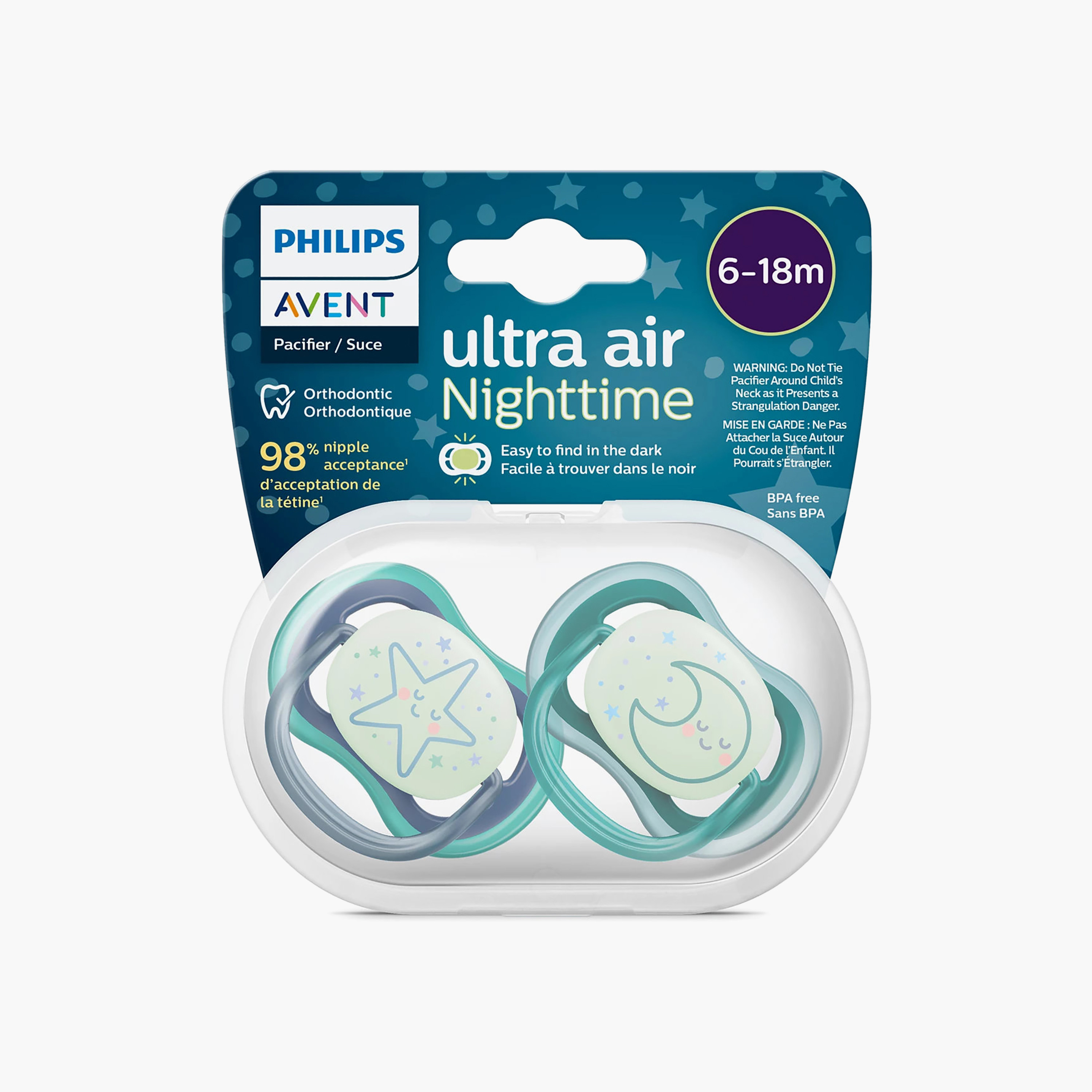Pack of 2 Philips Avent Baby Pacifier with Air Holes, 6-18 months-baby-feeding-pacifiers-image-4