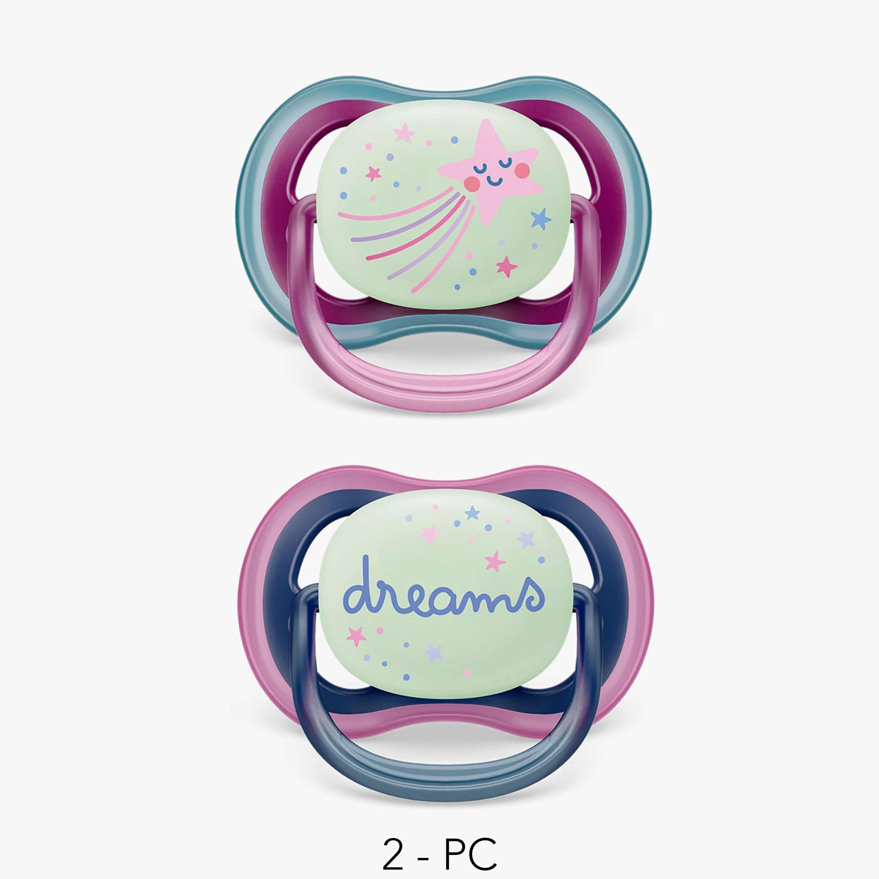 طقم لهاية أطفال بفتحات تهوية 6-18 شهرًا من فيليبس أفنتر-baby-feeding-pacifiers-image-4