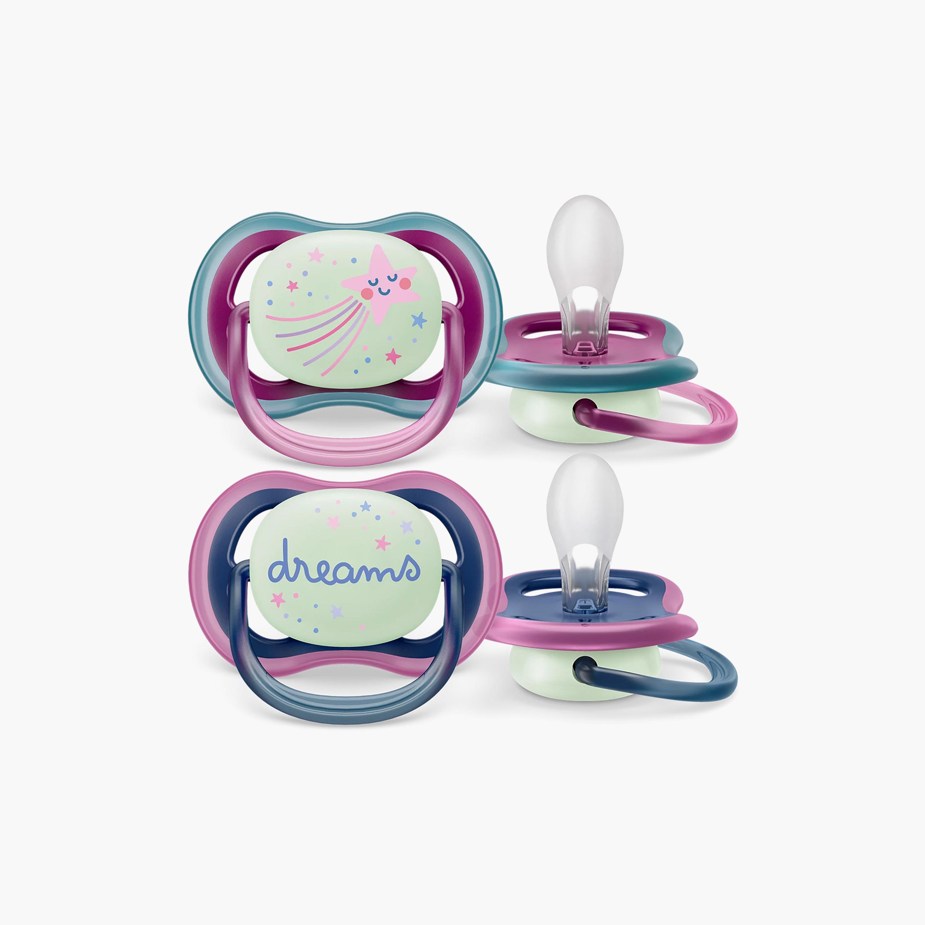 طقم لهاية أطفال بفتحات تهوية 6-18 شهرًا من فيليبس أفنتر-baby-feeding-pacifiers-image-3