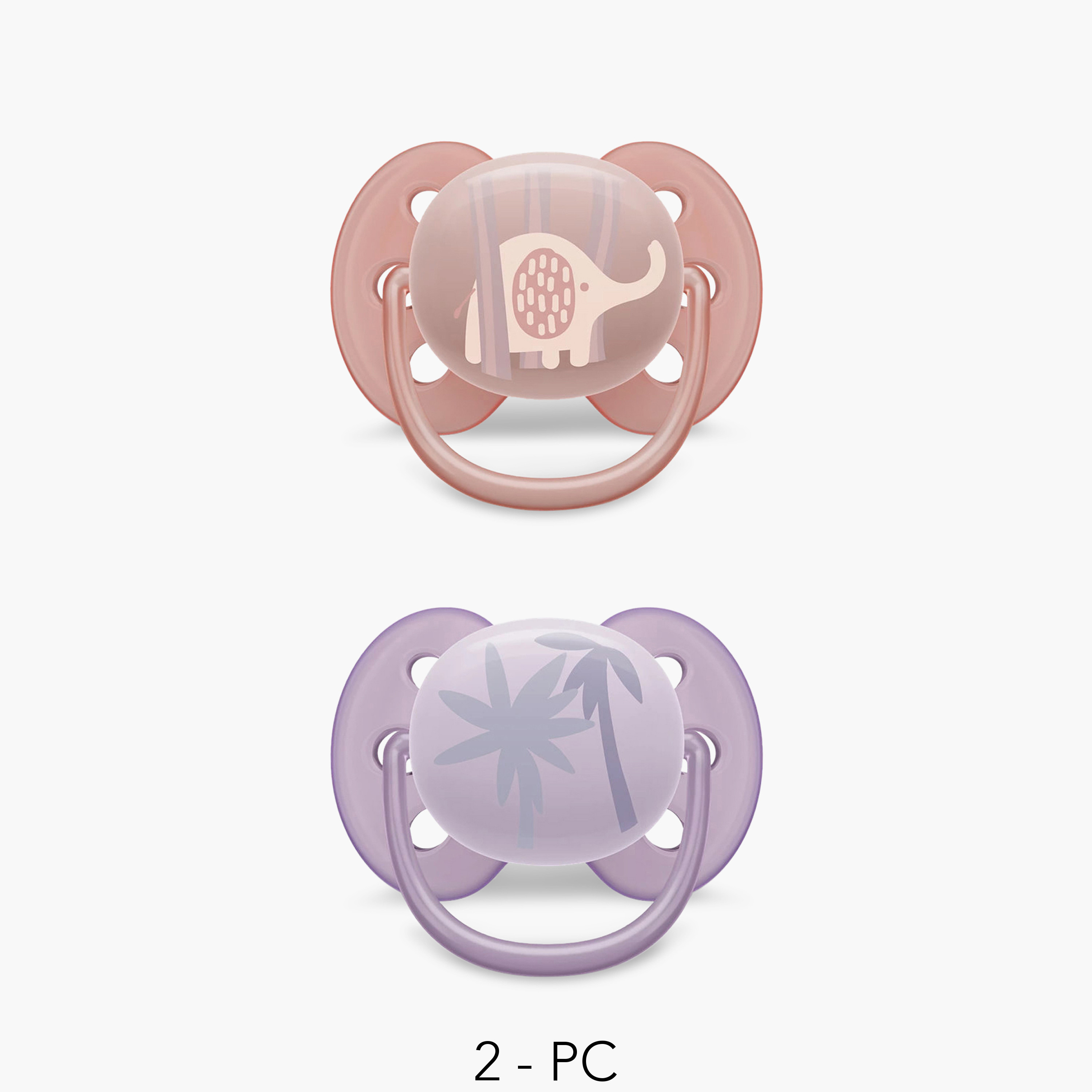 Pack of 2 Philips Avent Baby Pacifier with Sterilizer Carry Case, 0-6 Months-baby-feeding-pacifiers-image-1