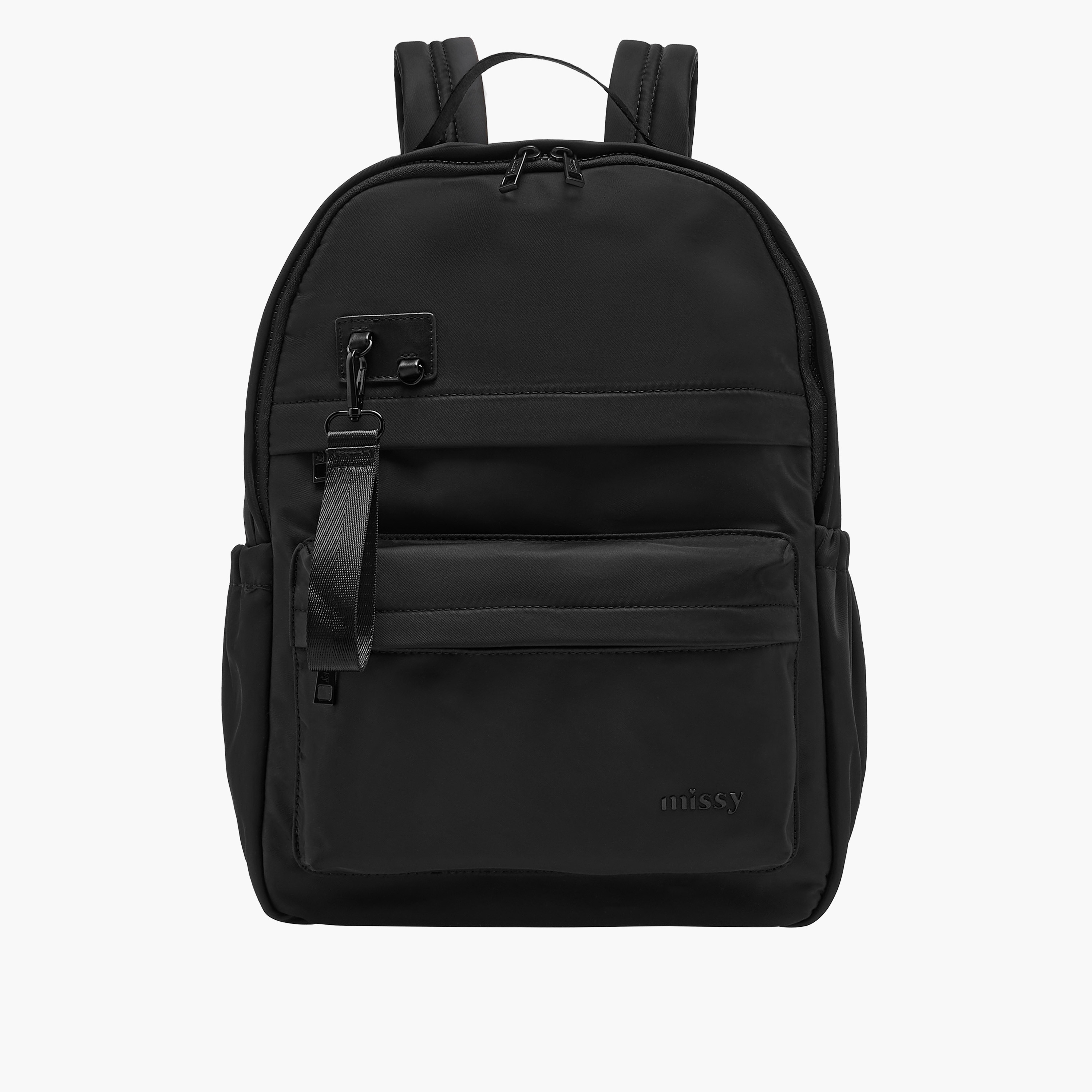 شنطة ظهر سادة مع حمالات قابلة للتعديل وسحاب إغلاق من ميسي-women-bagsandwallets-backpacks-image-1