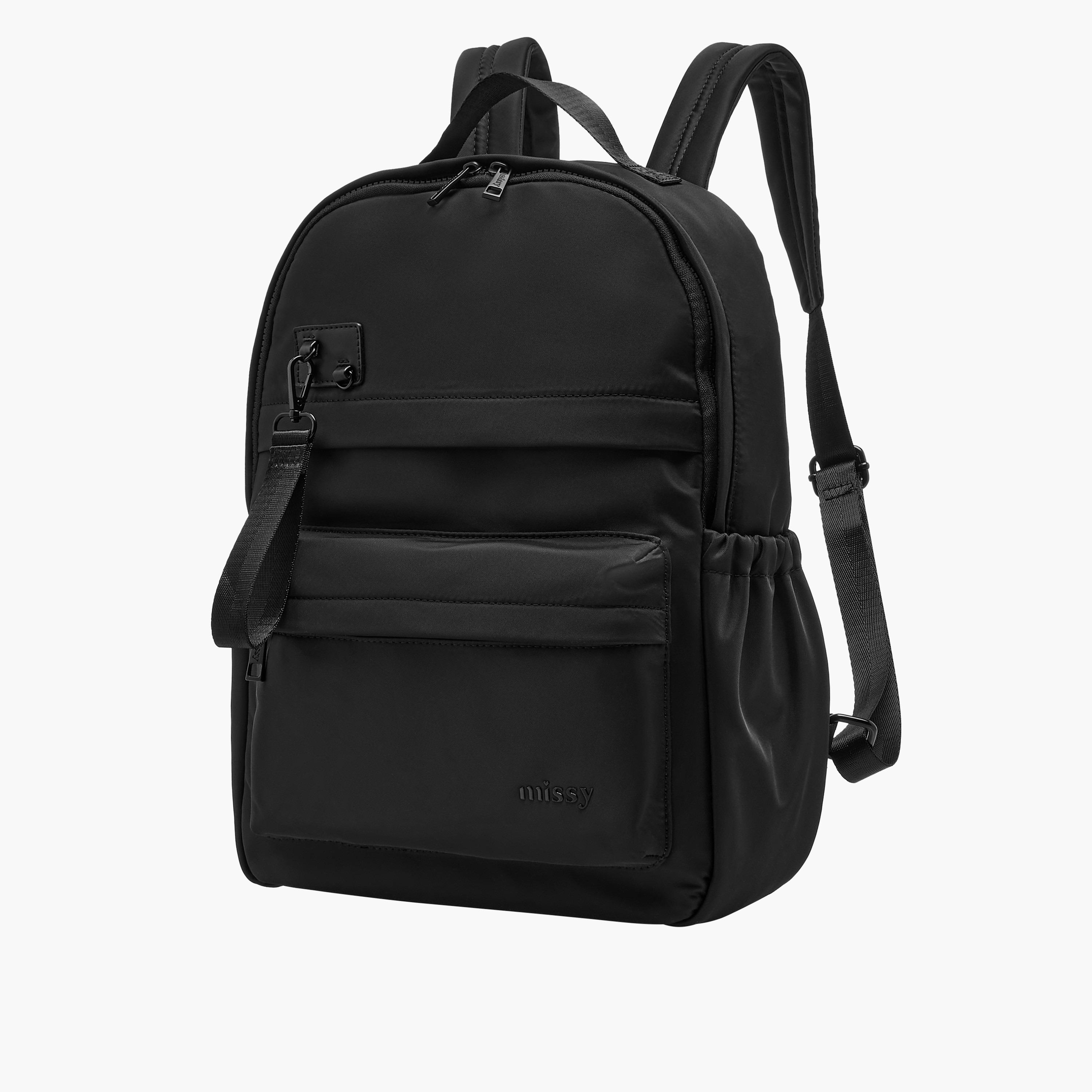 شنطة ظهر سادة مع حمالات قابلة للتعديل وسحاب إغلاق من ميسي-women-bagsandwallets-backpacks-image-2