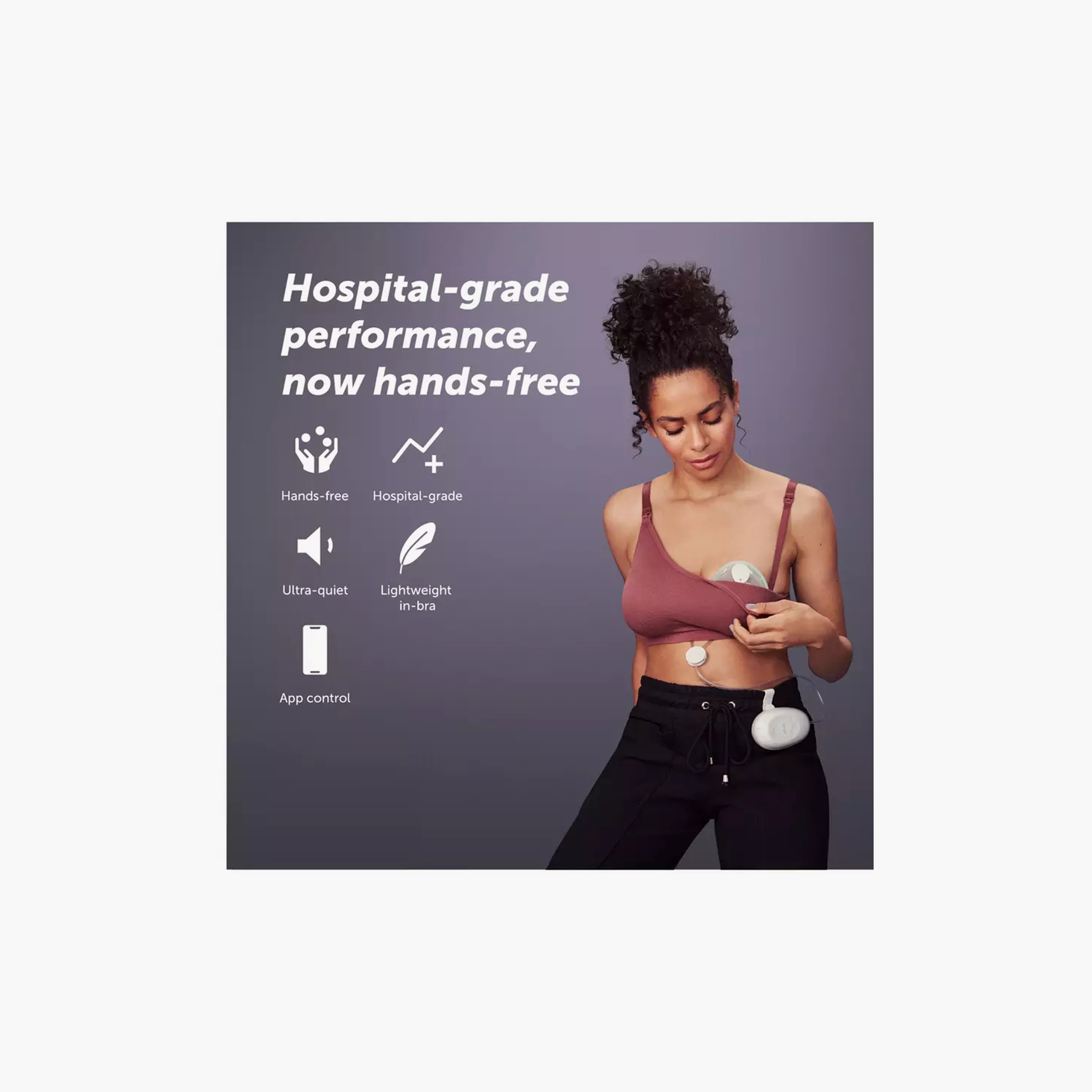 Elvie Stride Hospital-Grade Double Electric Breast Pump with App Control-baby-feeding-breastfeedingandcare-image-2