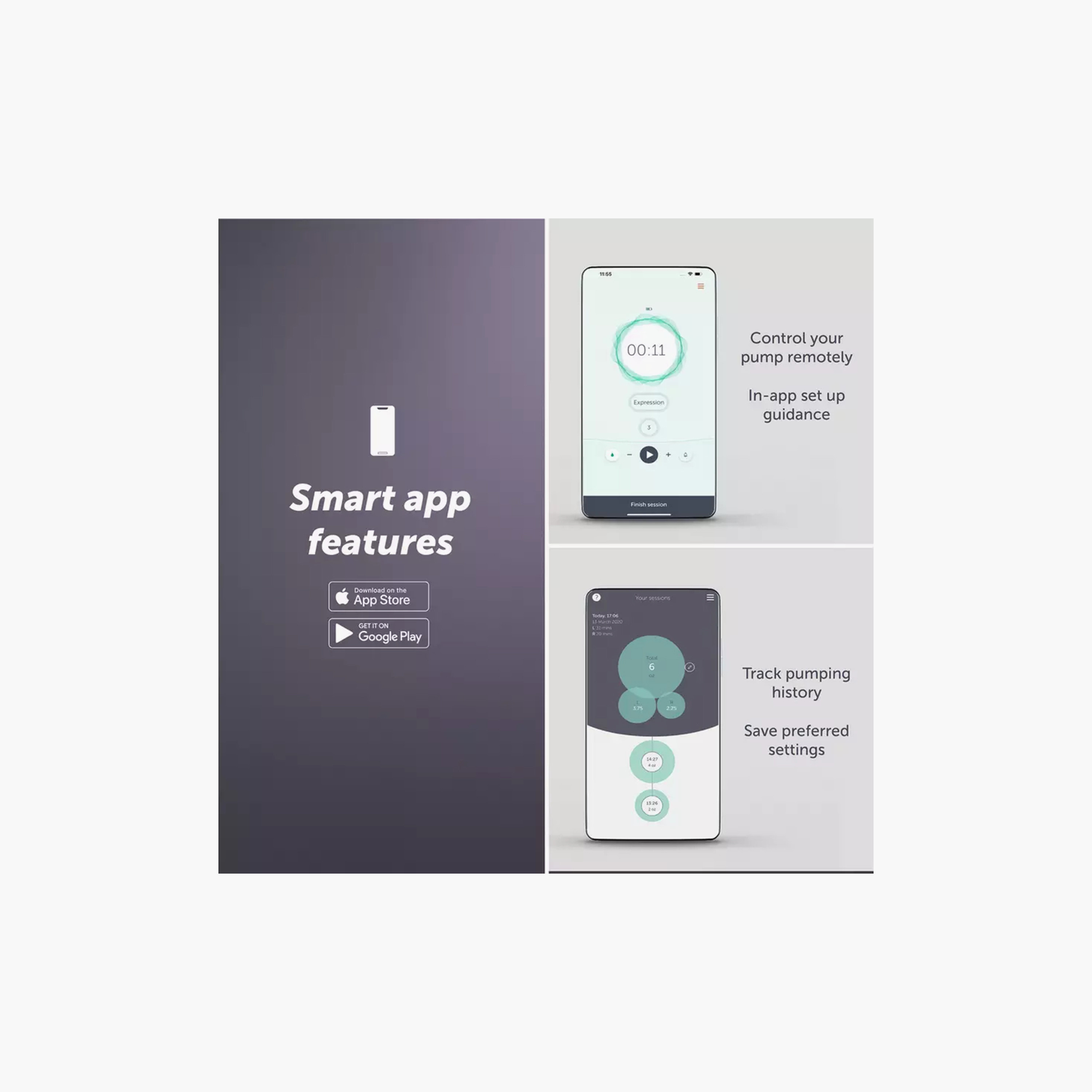 Elvie Stride Hospital-Grade Double Electric Breast Pump with App Control-baby-feeding-breastfeedingandcare-image-3