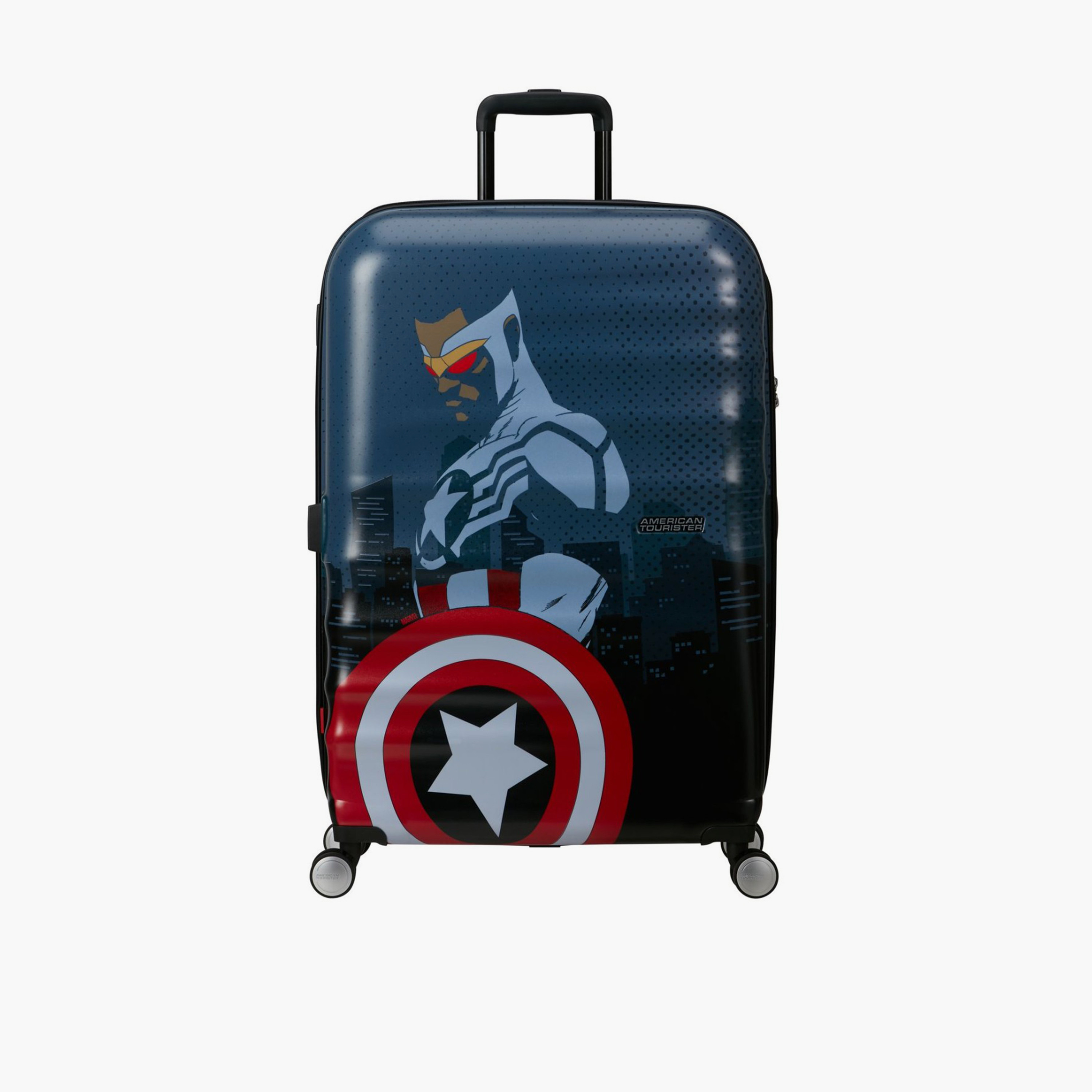 American Tourister Wavebreaker 77 CM Large Check-in ABS Hard Sided 4-Wheeler Spinner Trolley Bag with TSA Combination Lock-travel-kidstrolleyandbags-image-1
