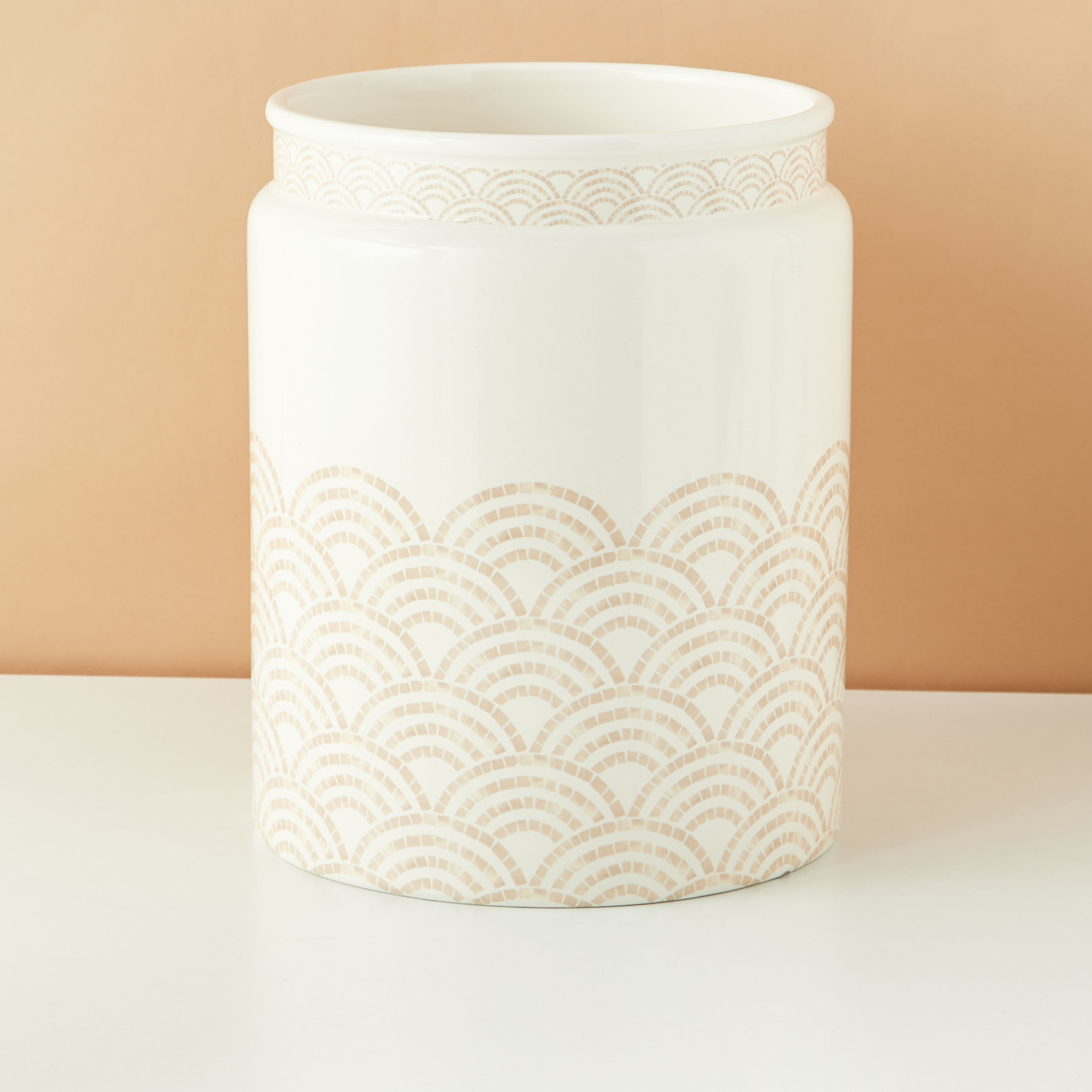 Shell Print Waste Bin-household-bathandlaundry-wastebinsandaccessories-image-2