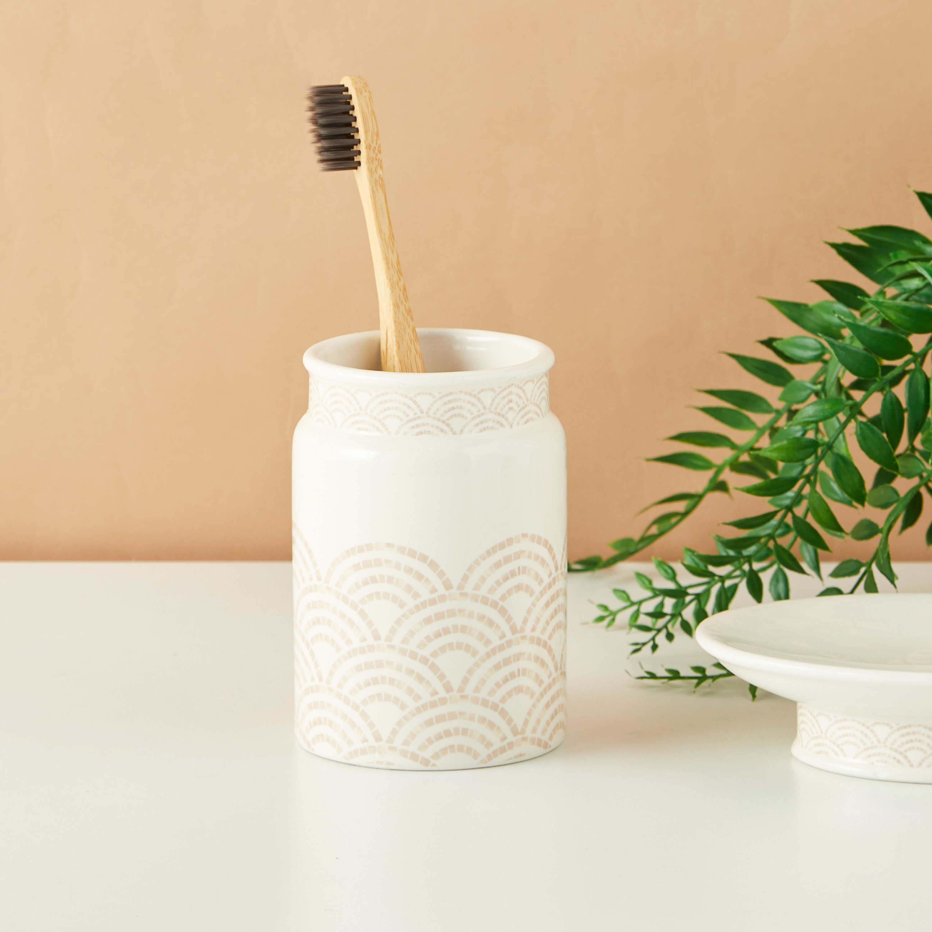 Shell Print Tumbler-household-bathandlaundry-bathaccessories-toothbrushholdersandtumblers-image-1