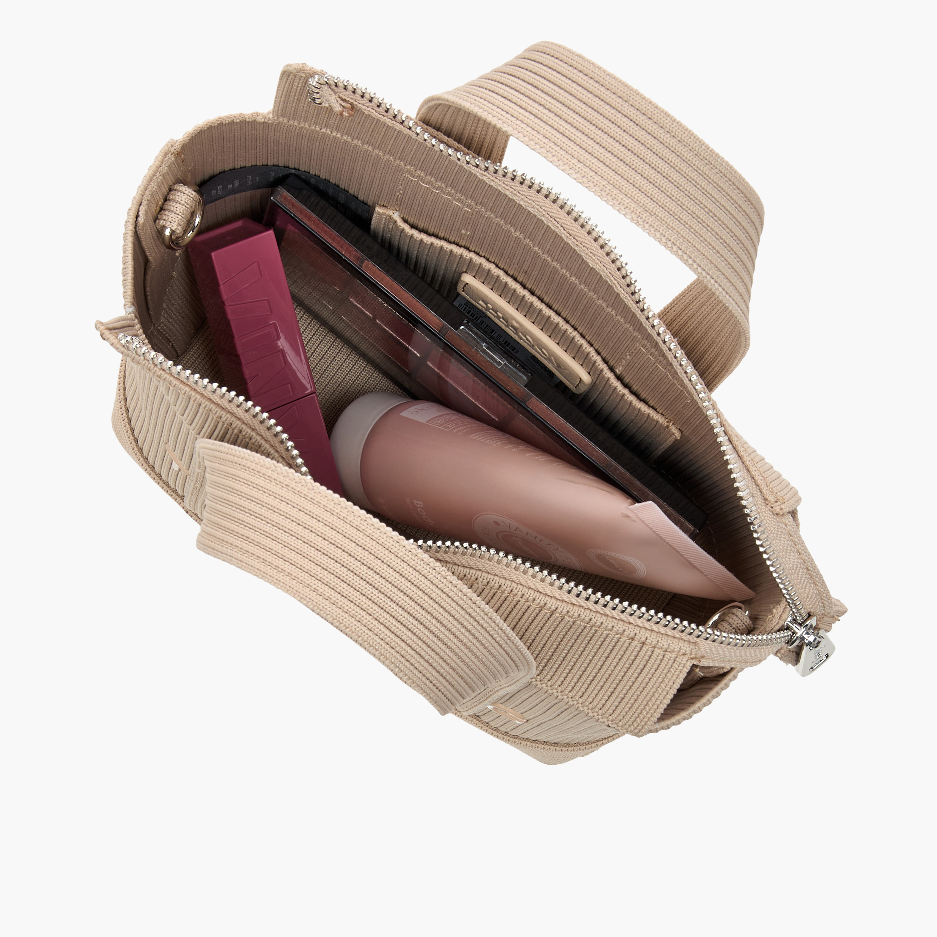 شنطة توتي صغيرة بسحاب إغلاق وحزام قابل للفصل ونقوش شعار من ميسي-women-bagsandwallets-handbags-image-7