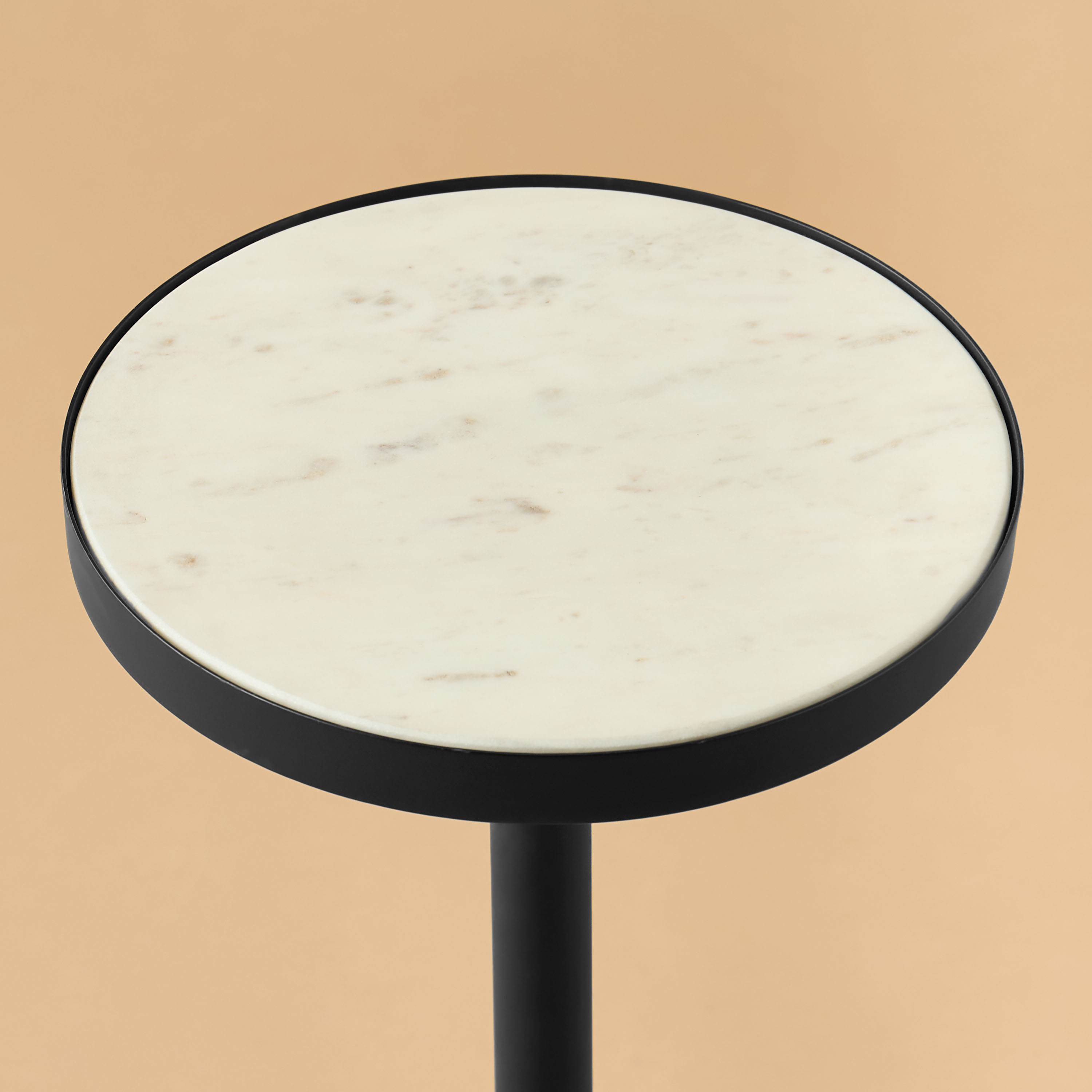 Marble Top Side Table - 23x23x51 cms-furniture-livingroom-sideandendtables-image-3
