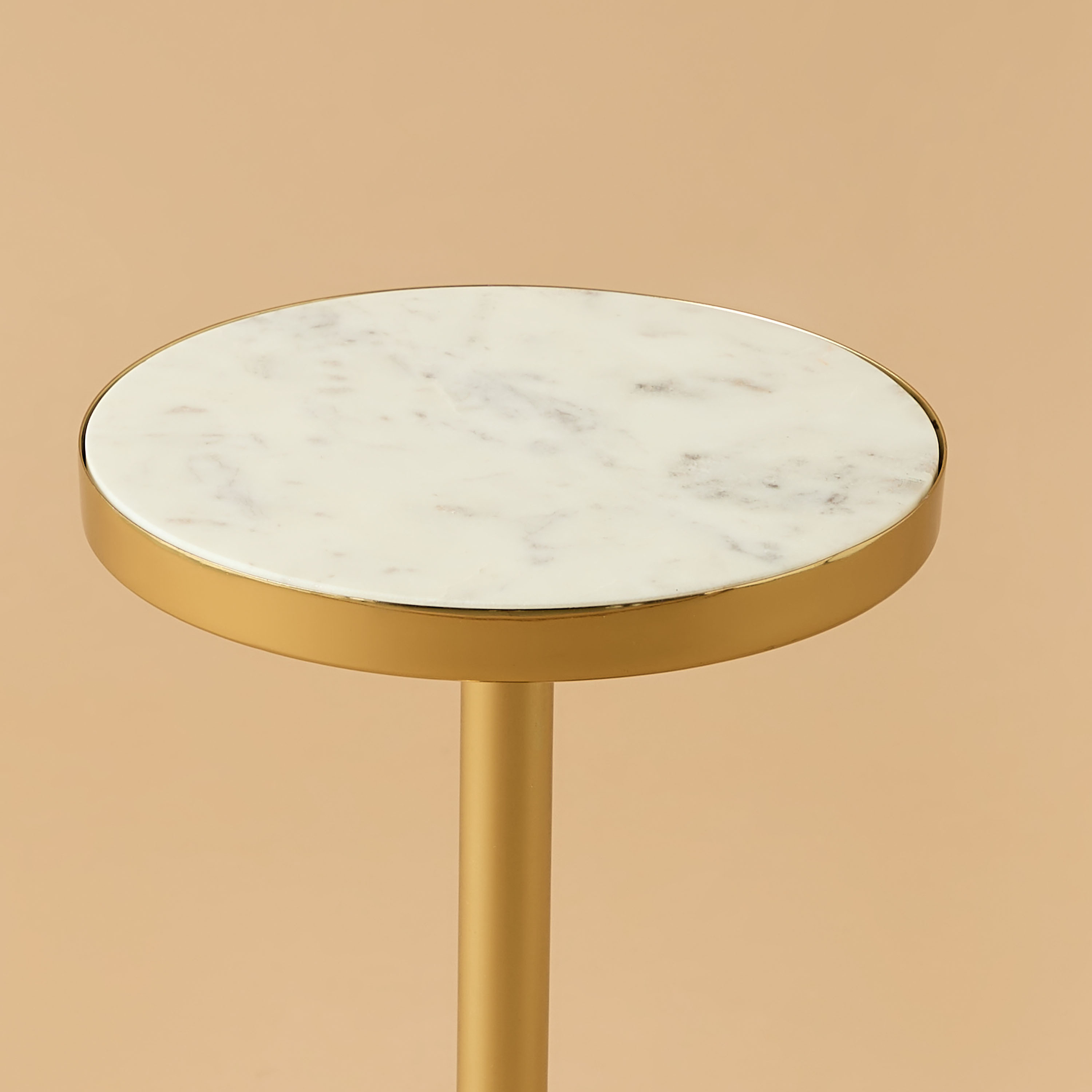 Marble Top Side Table - 23x23x51 cms-furniture-livingroom-sideandendtables-image-2