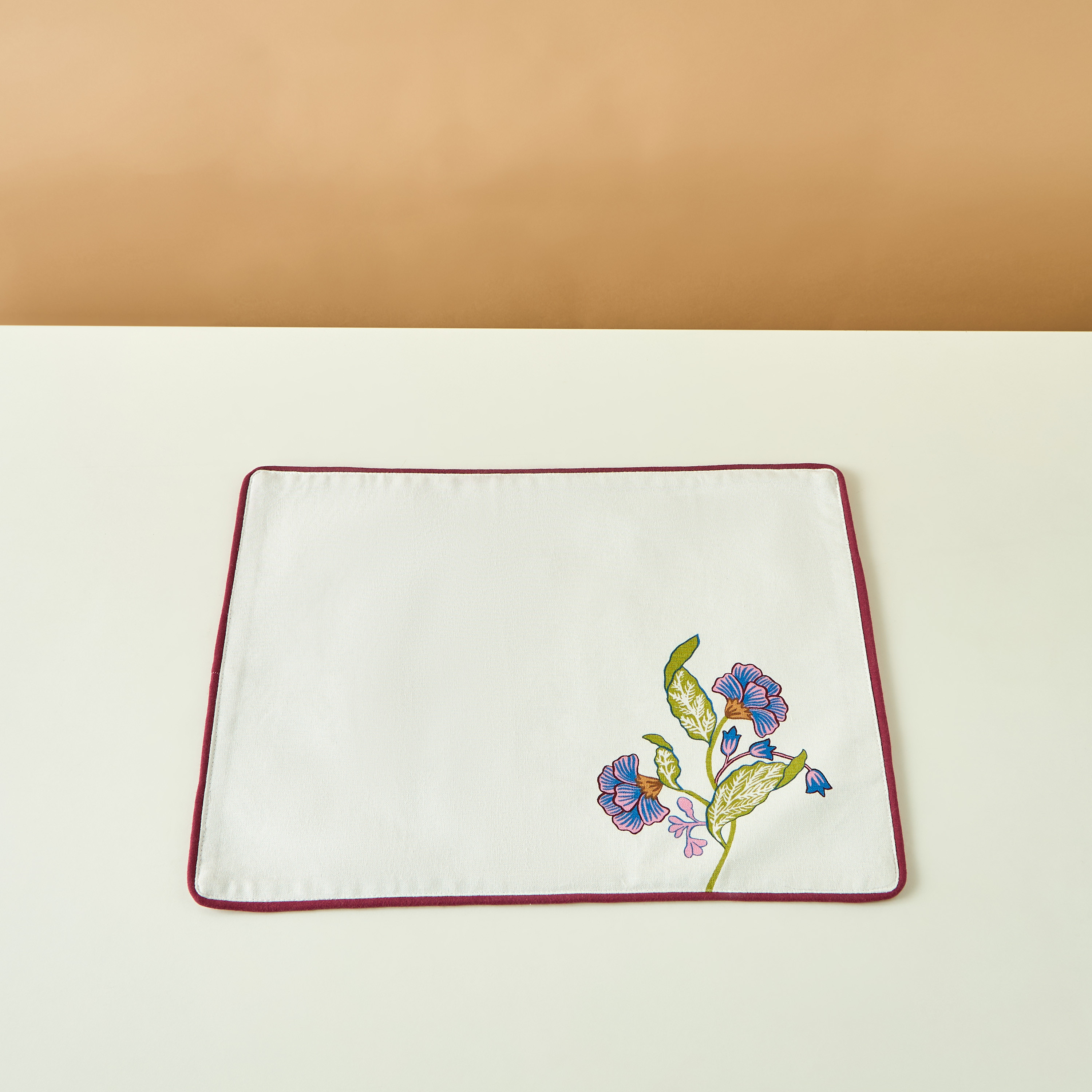 Summer Flower 2-Piece Printed Placemat Set - 33x45 cms-household-dining-tablelinen-placemats-image-3